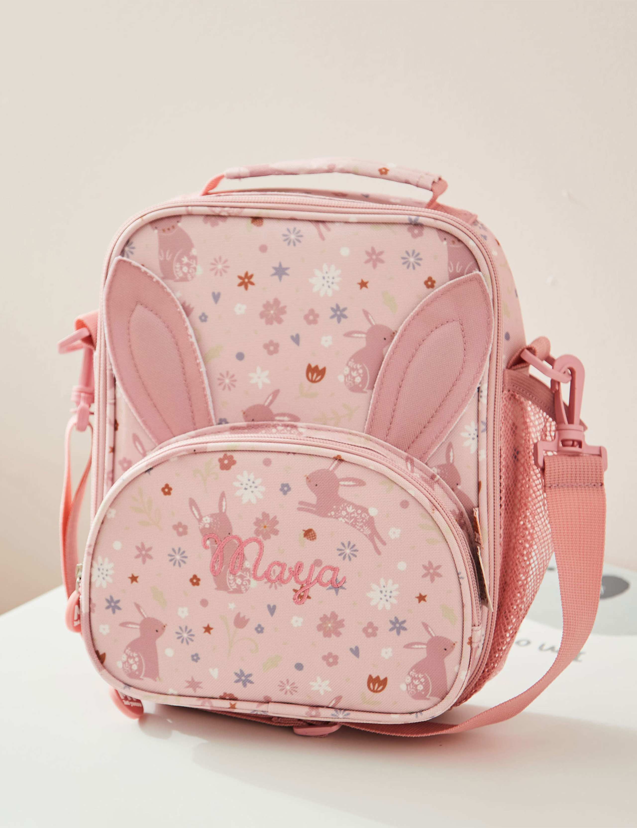 Personalised Pink Bunny Lunch Bag