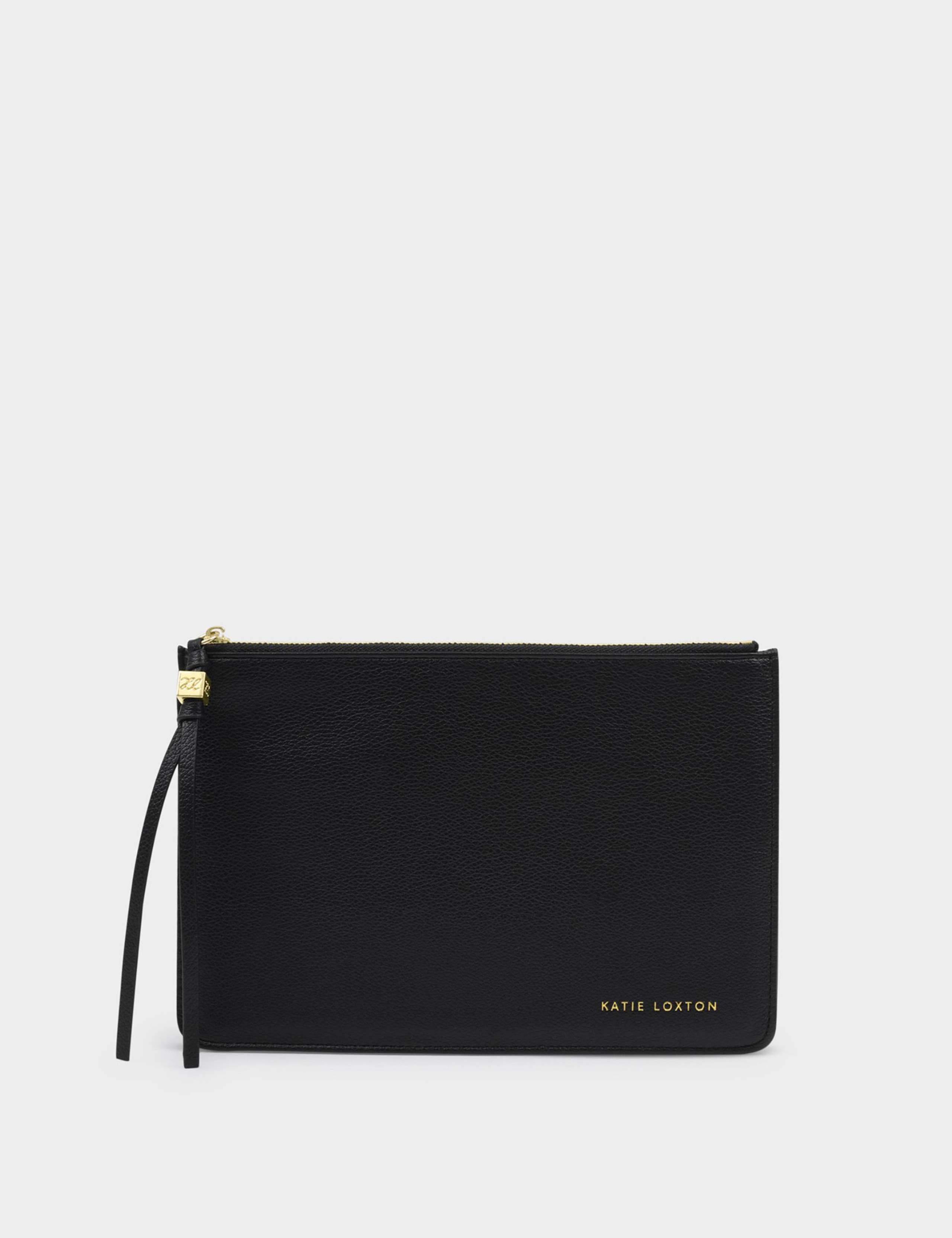 Faux Leather Tassel Charm Pouch Purse