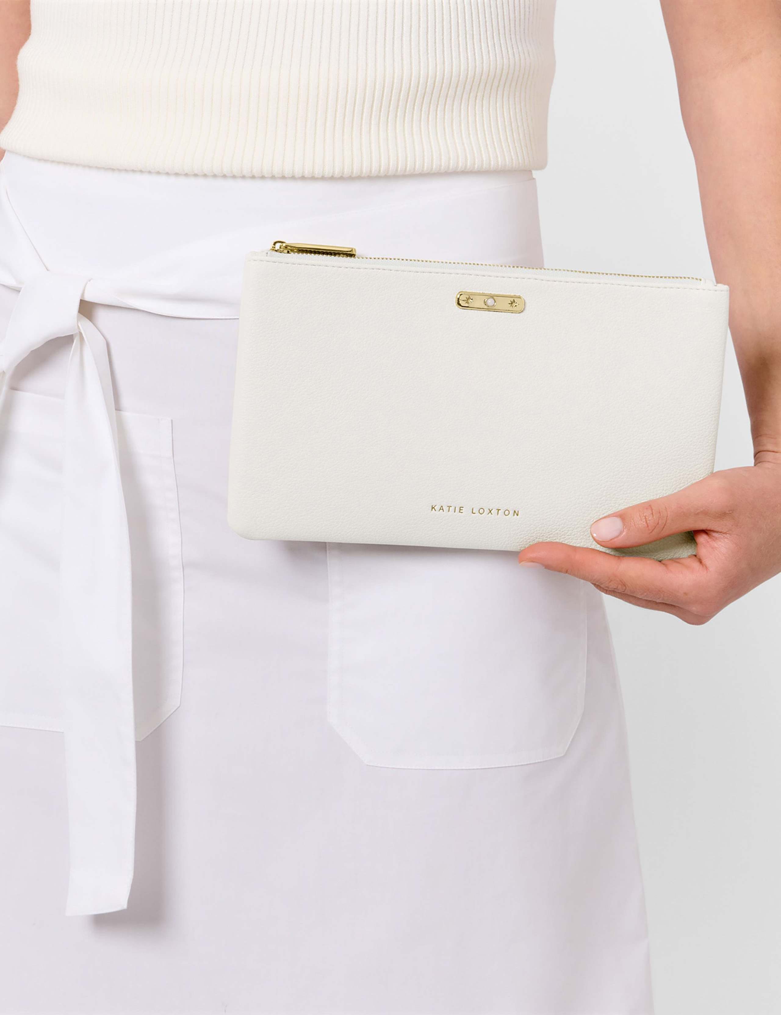 Faux Leather April Birthstone Pouch Purse