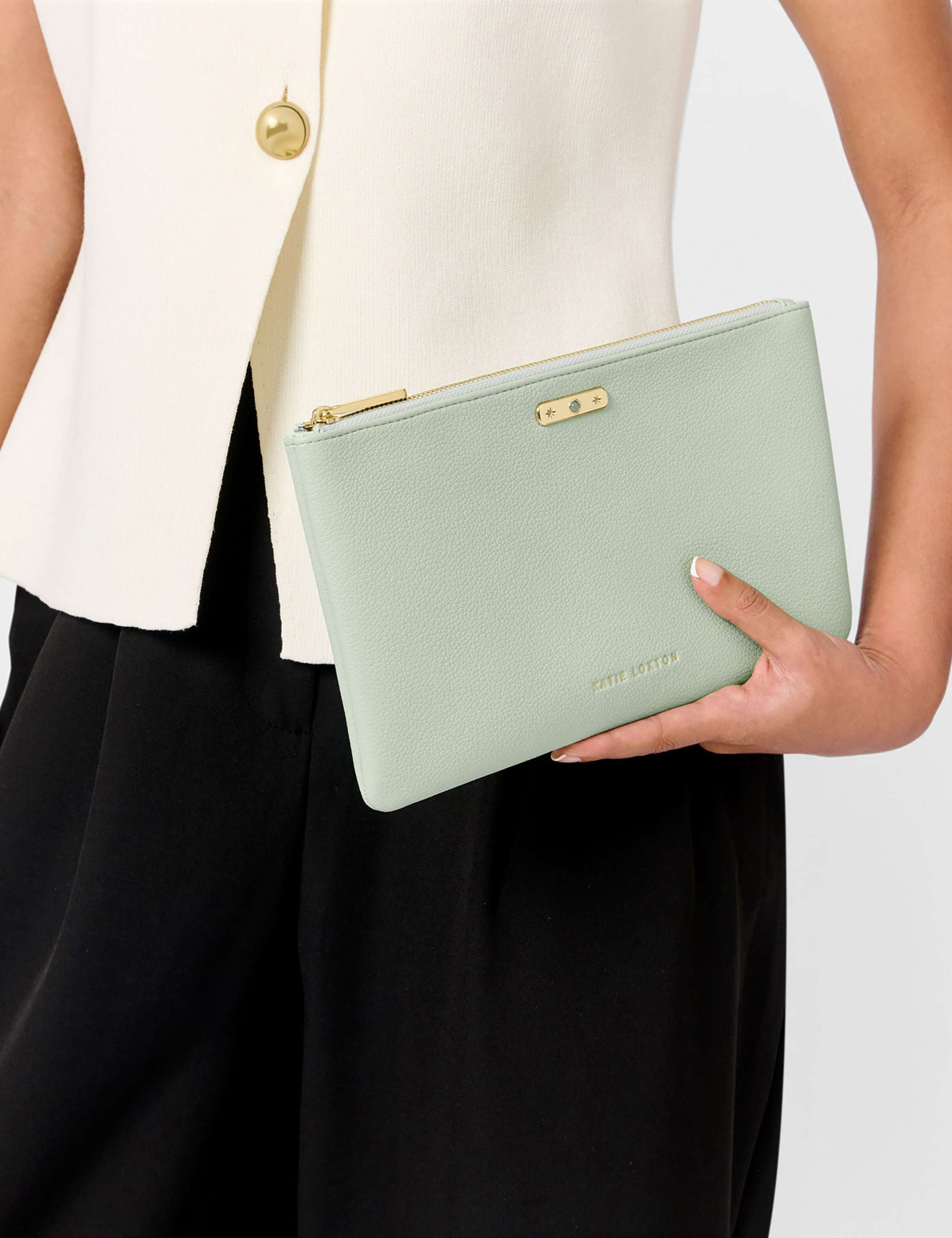 Faux Leather August Birthstone Pouch Purse