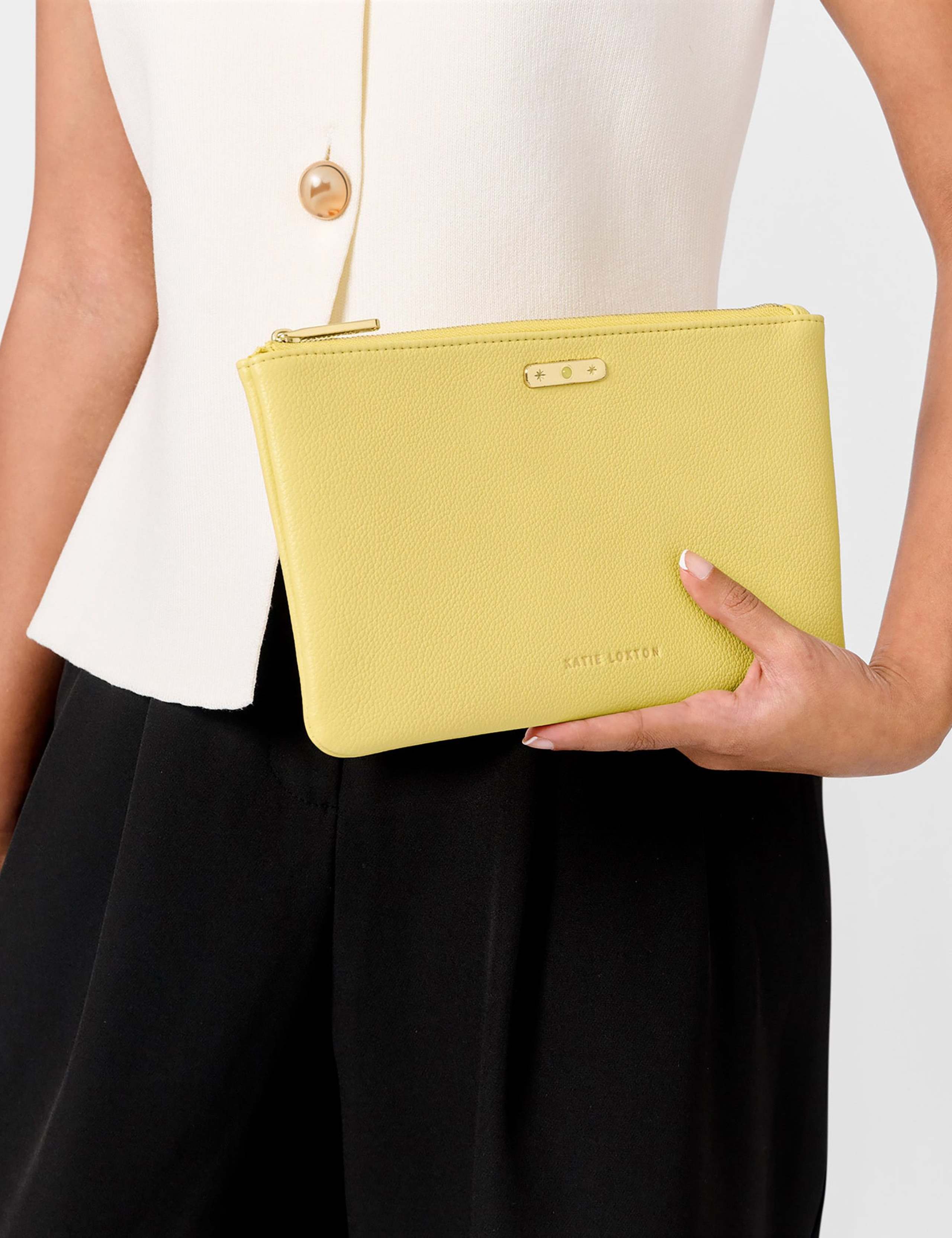 Faux Leather November Birthstone Pouch Purse