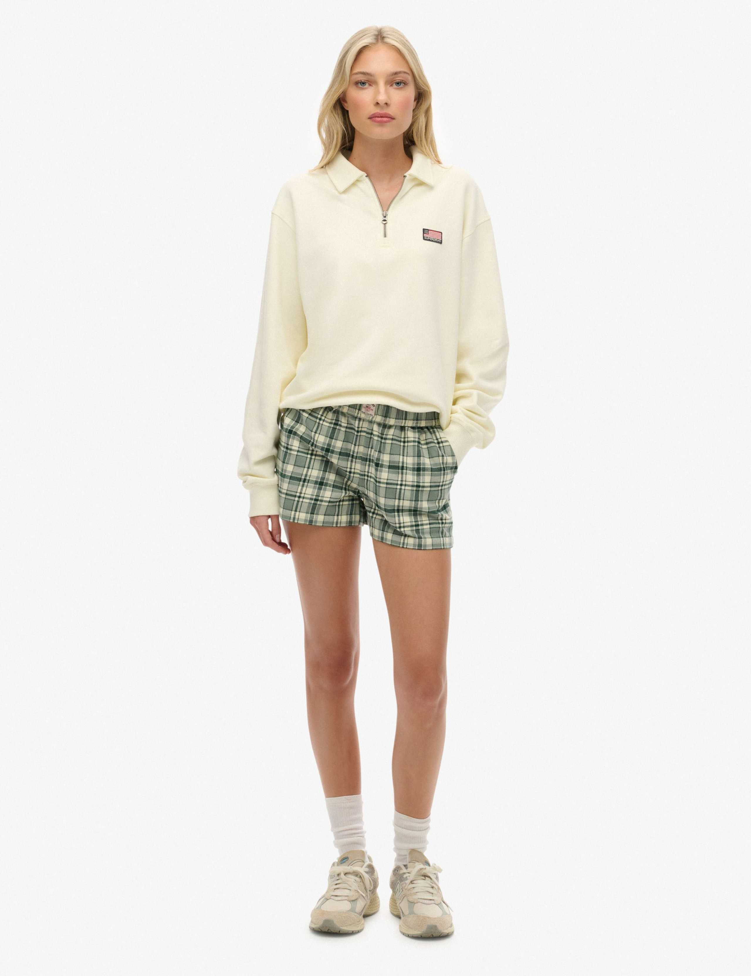 Brushed Cotton Checked Pyjama Shorts