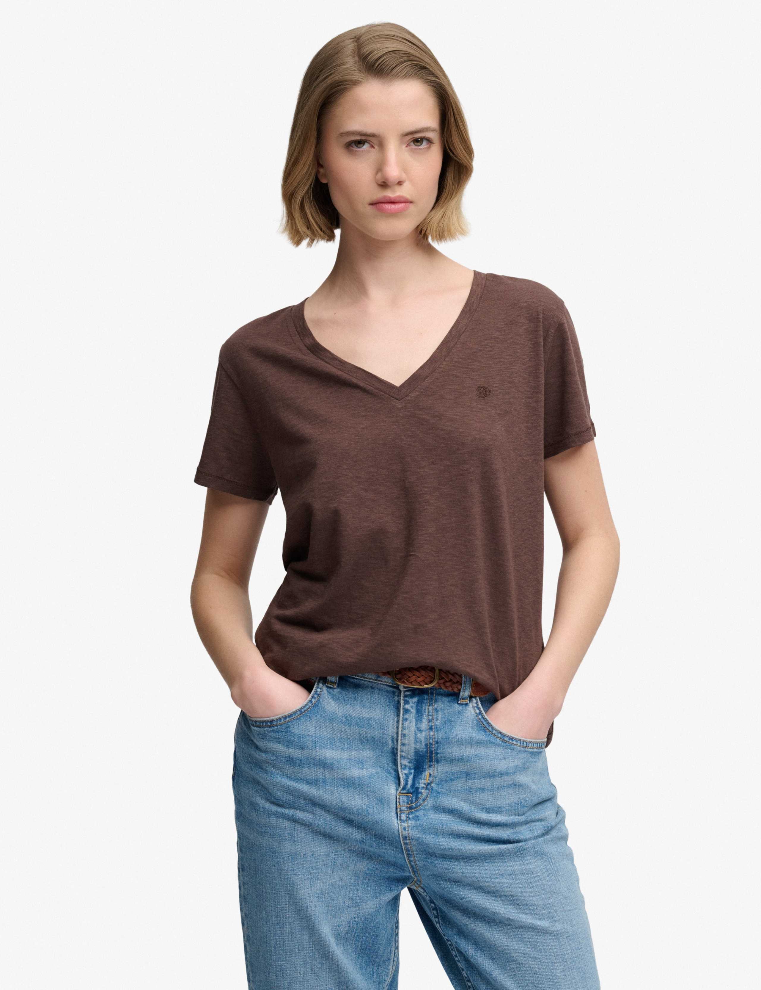 Cotton Rich V-Neck T-Shirt