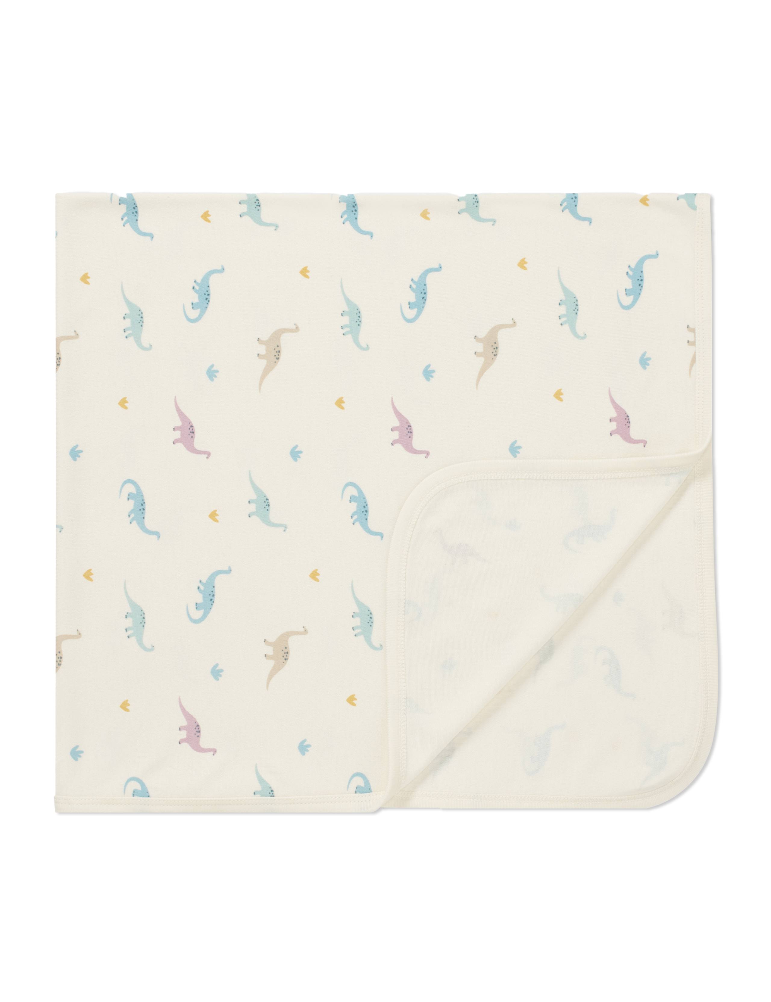 Jersey Dinosaur Print Blanket