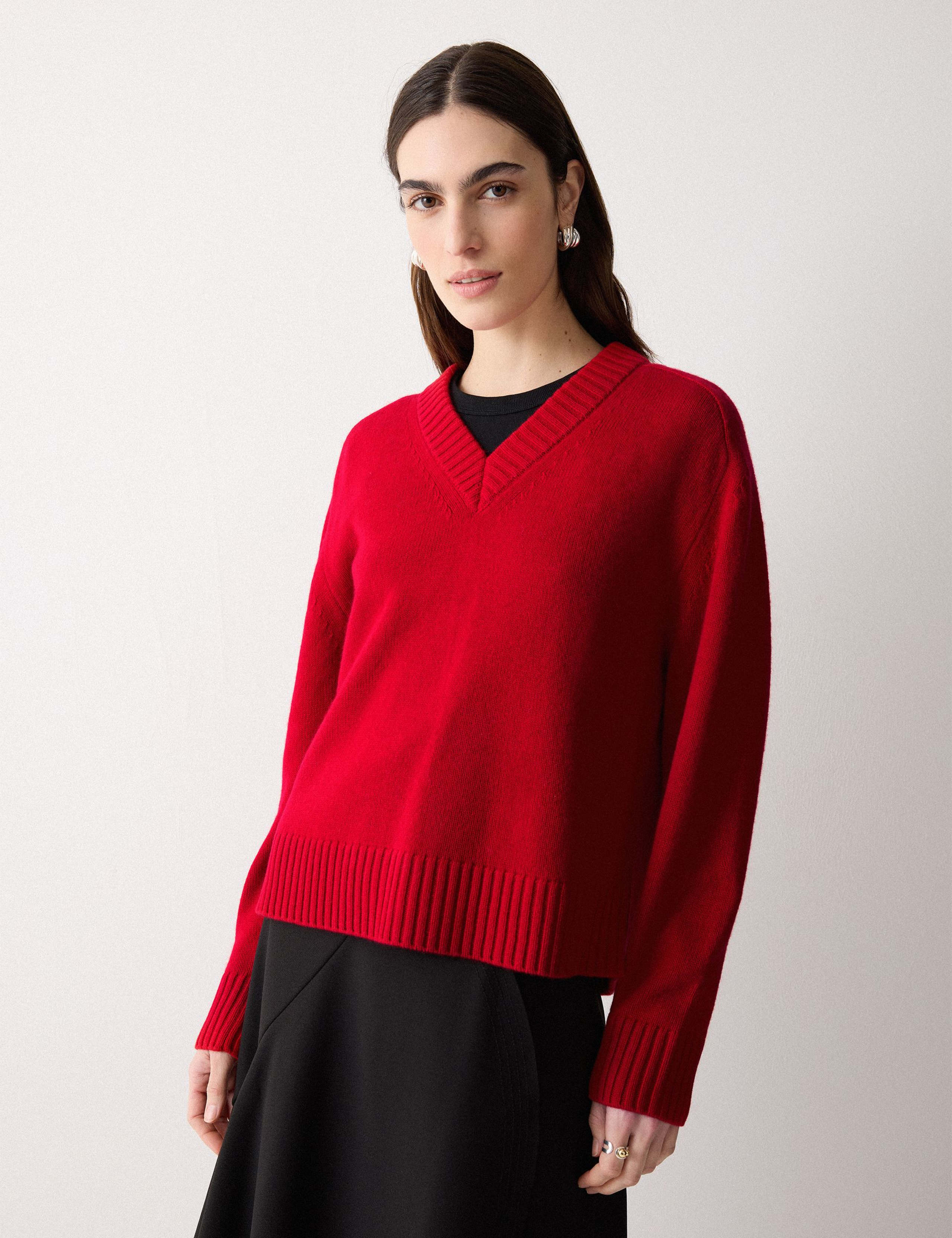 Wool Rich V-Neck Jumper