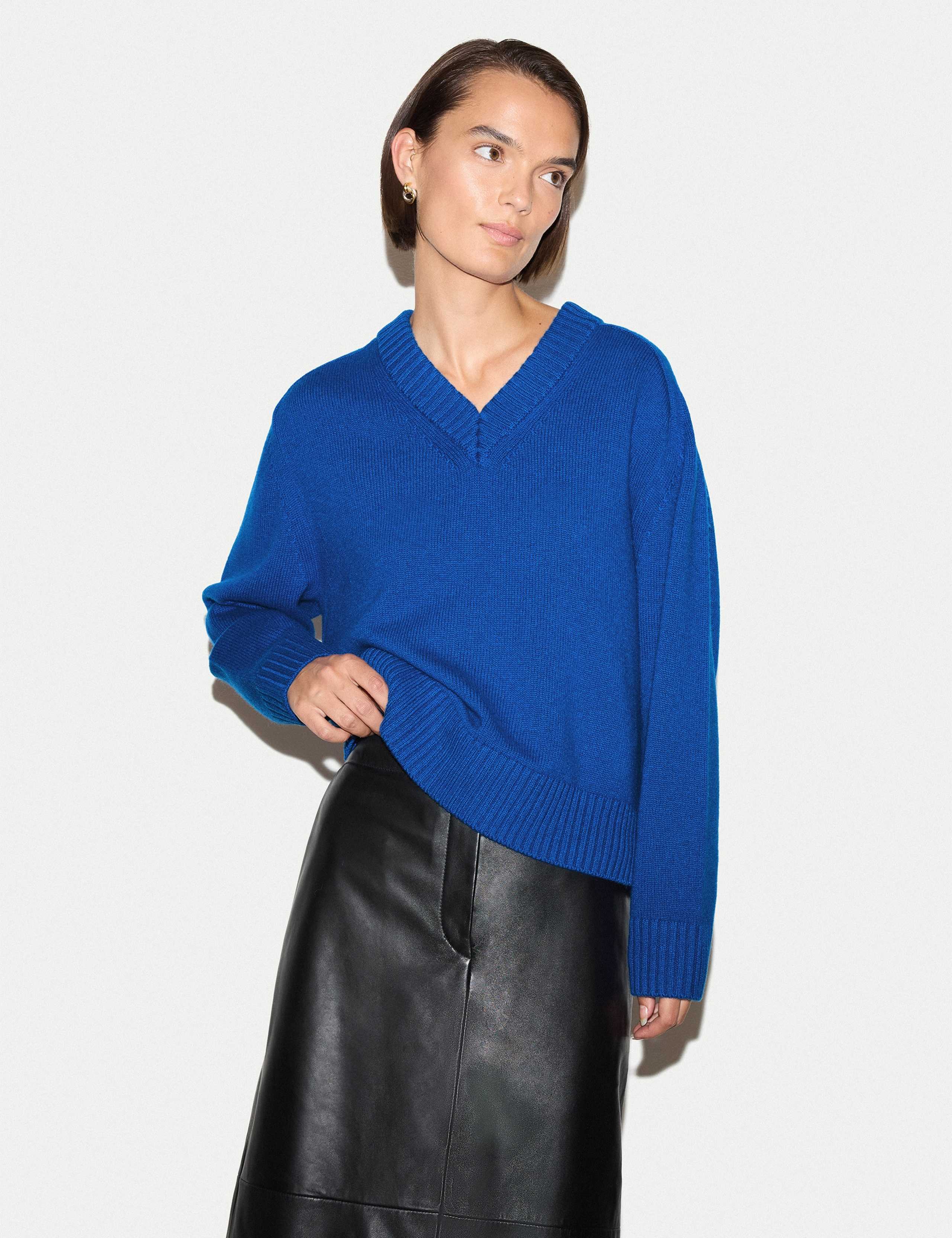 Wool Rich V-Neck Jumper