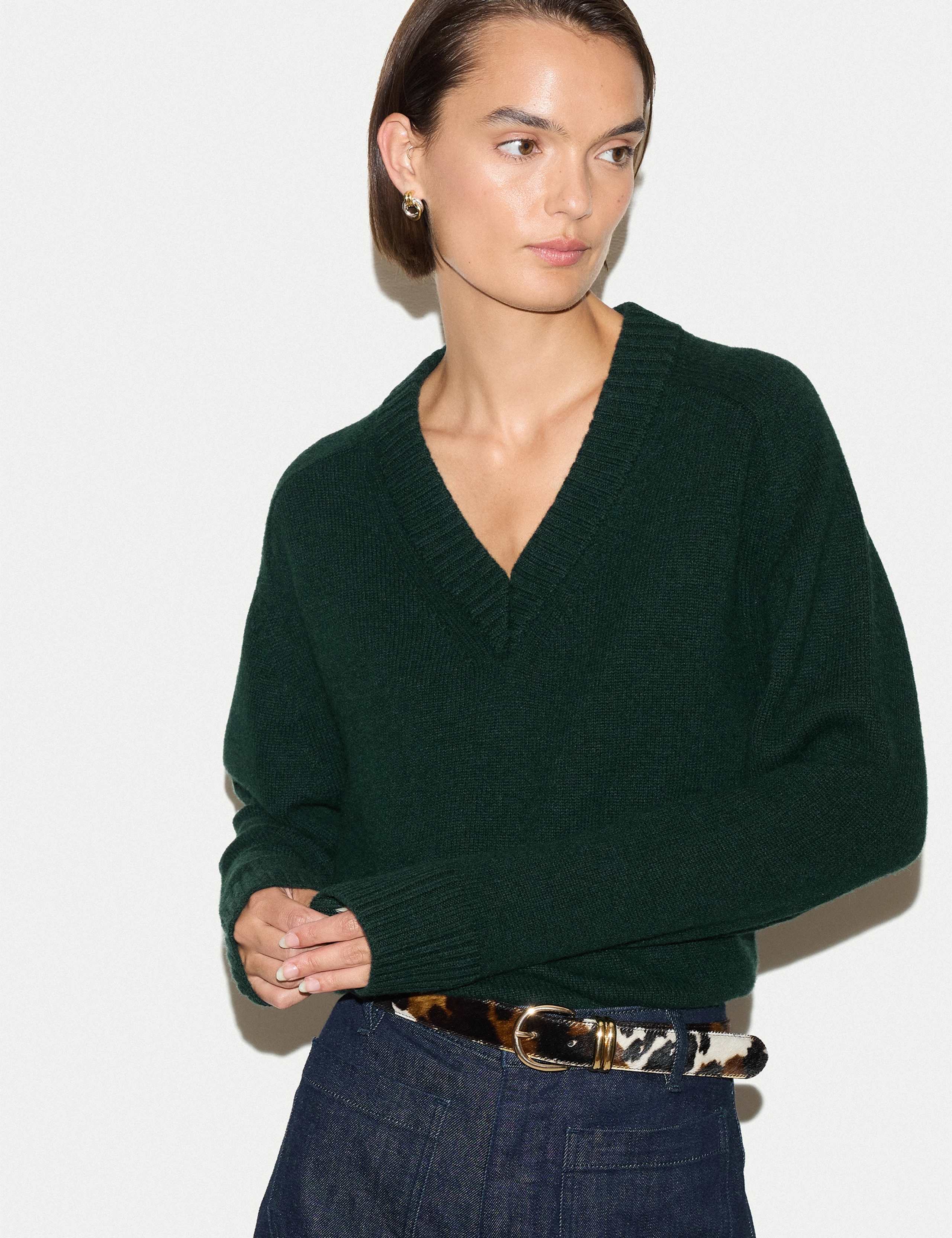 Wool Rich V-Neck Jumper