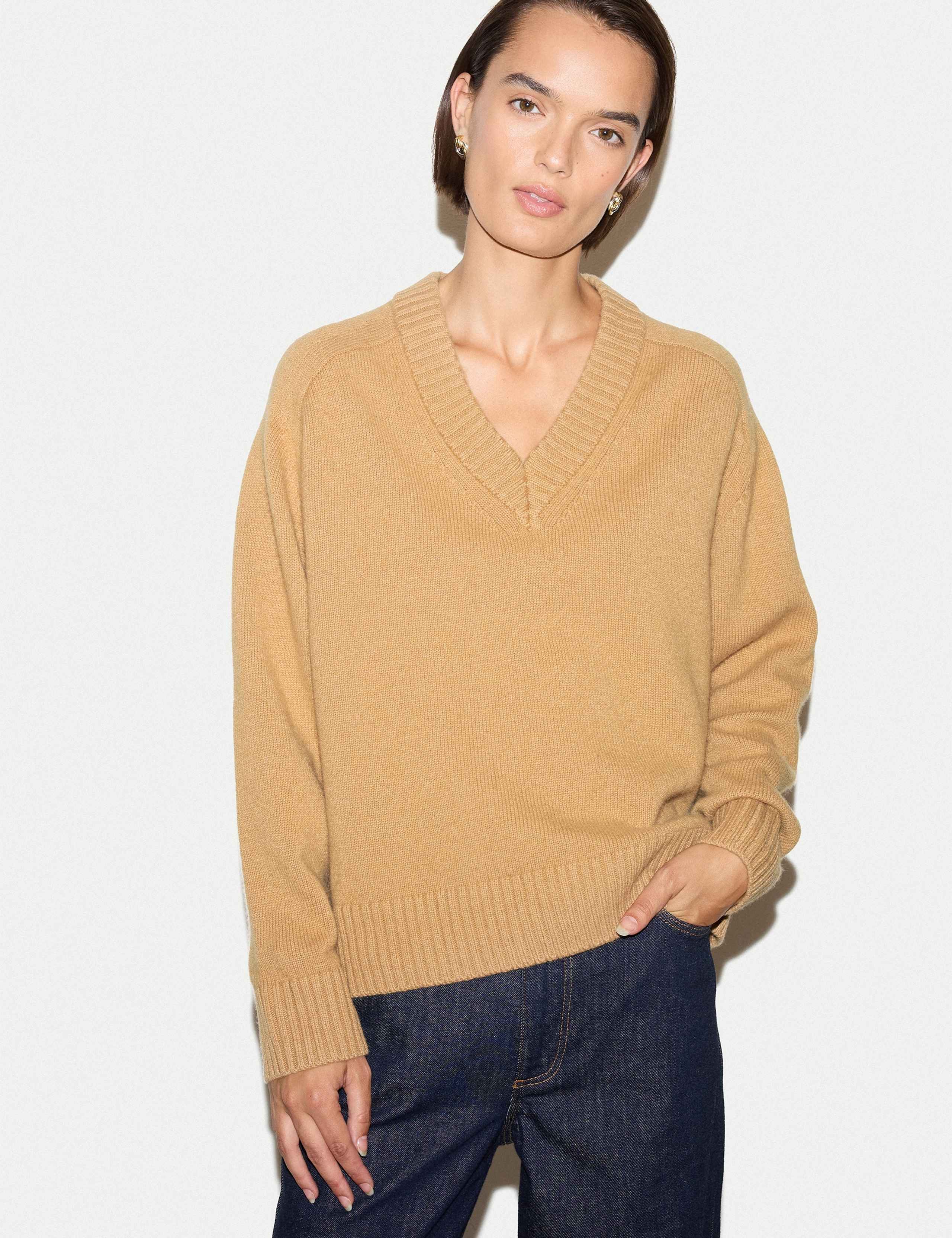 Wool Rich V-Neck Jumper