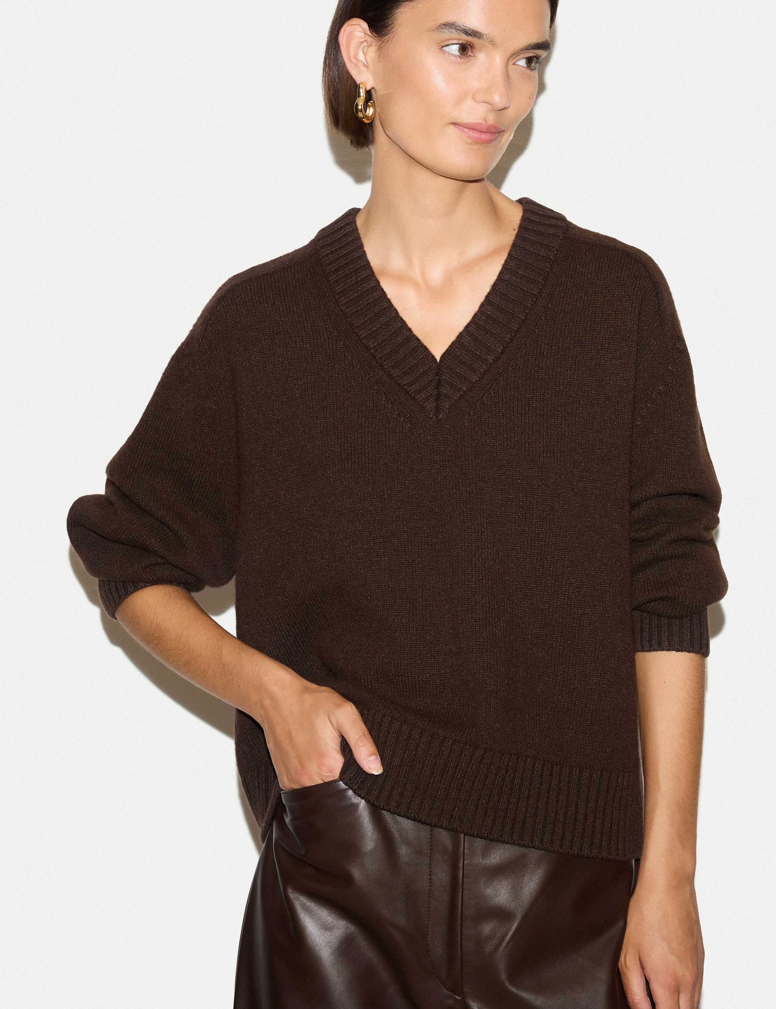 Wool Rich V-Neck Jumper
