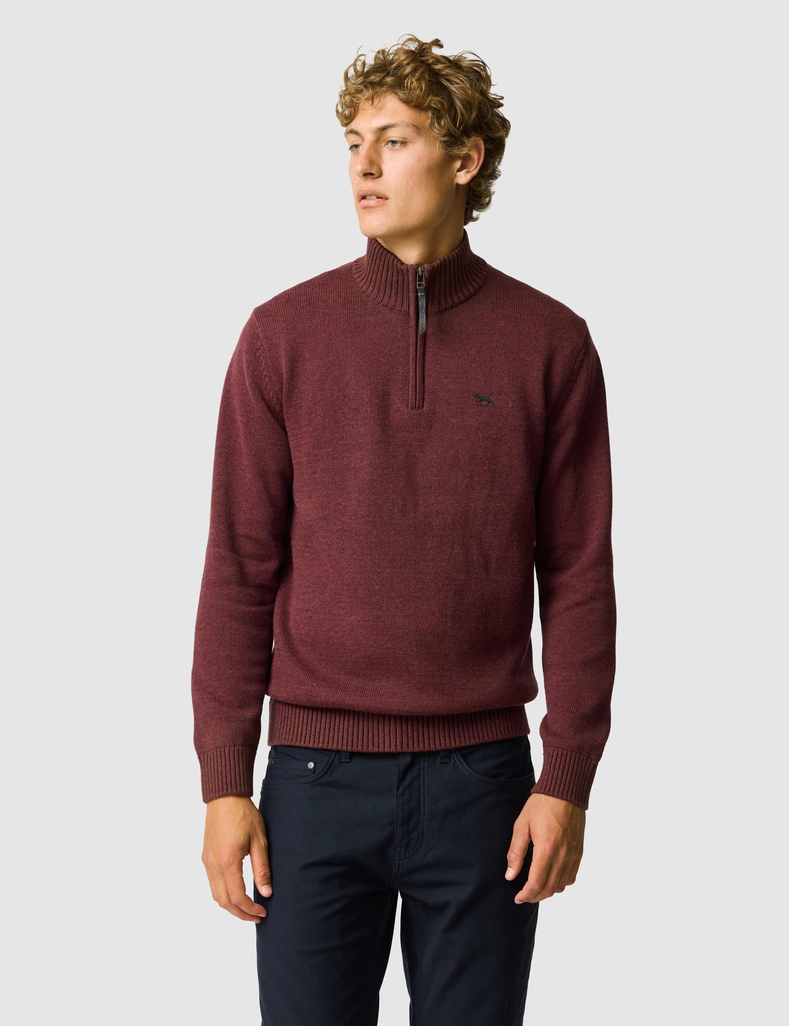 Merrick Bay Pure Cotton Half Zip Jumper
