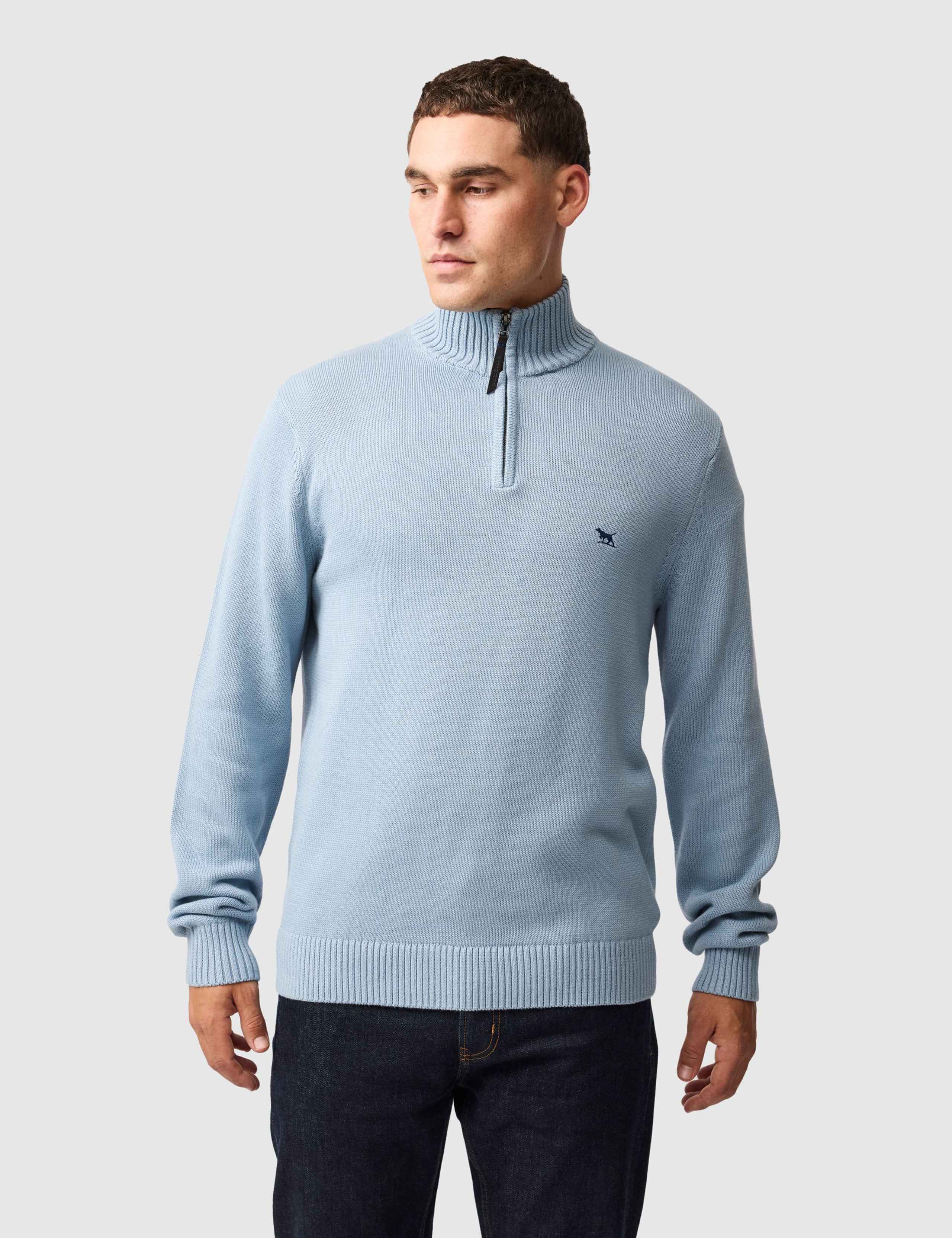 Merrick Bay Pure Cotton Half Zip Jumper