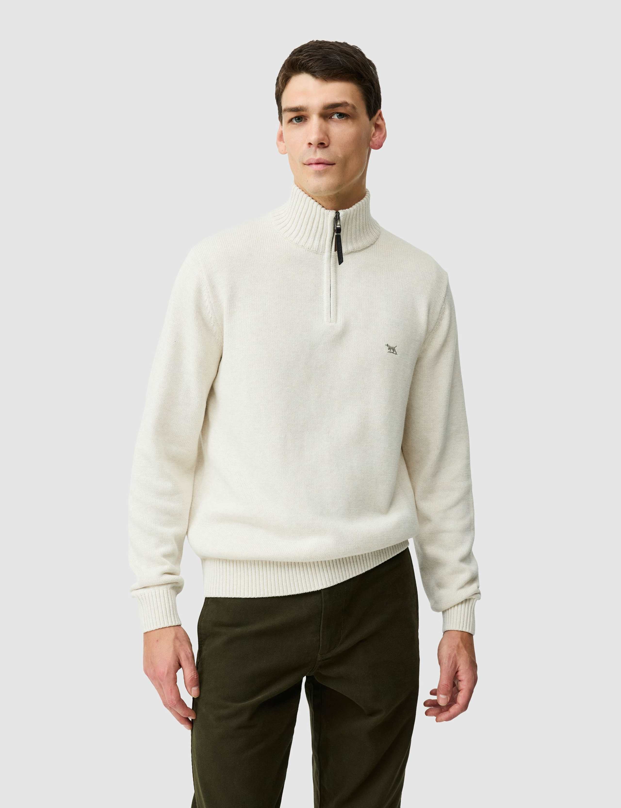 Merrick Bay Pure Cotton Half Zip Jumper