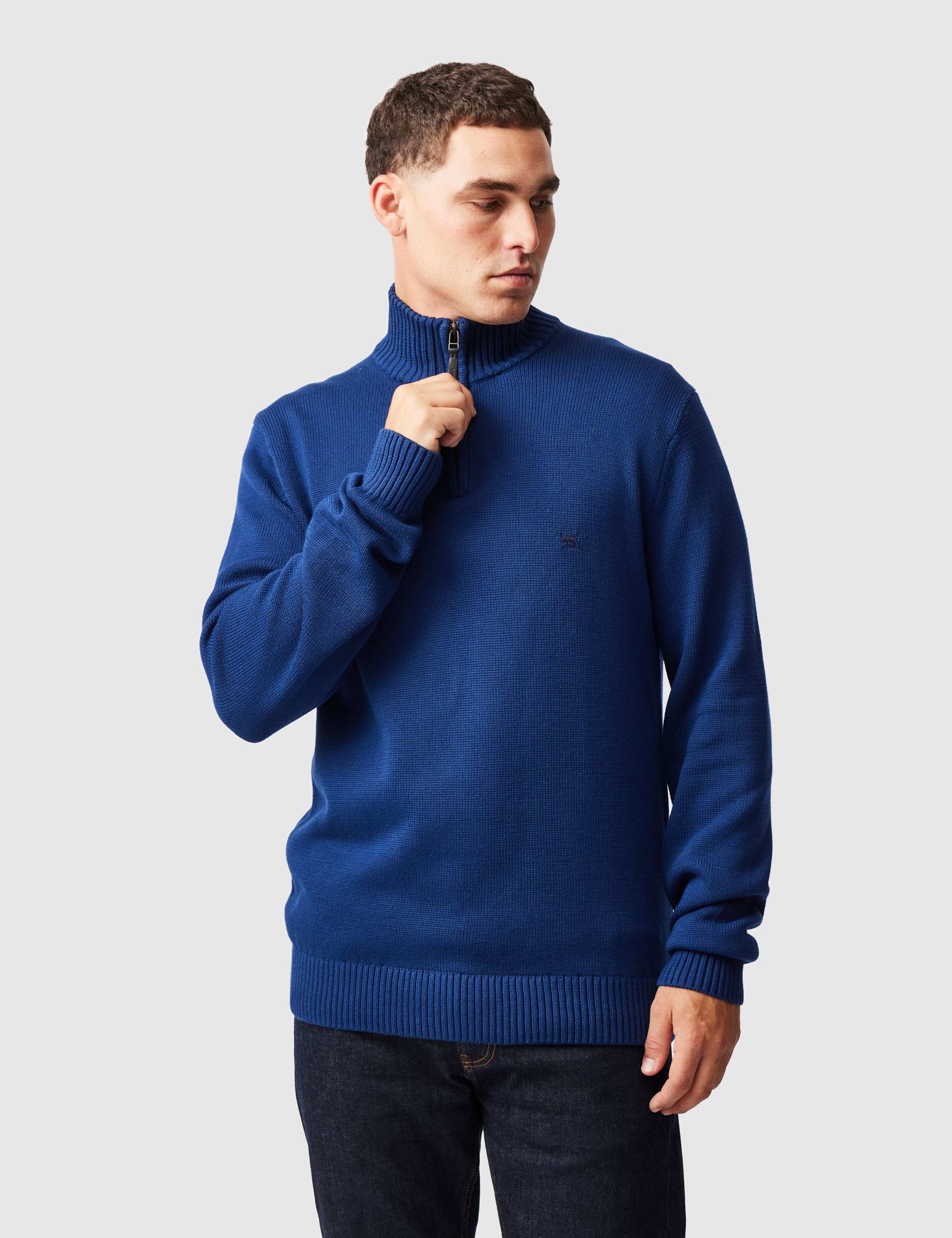 Merrick Bay Pure Cotton Half Zip Jumper