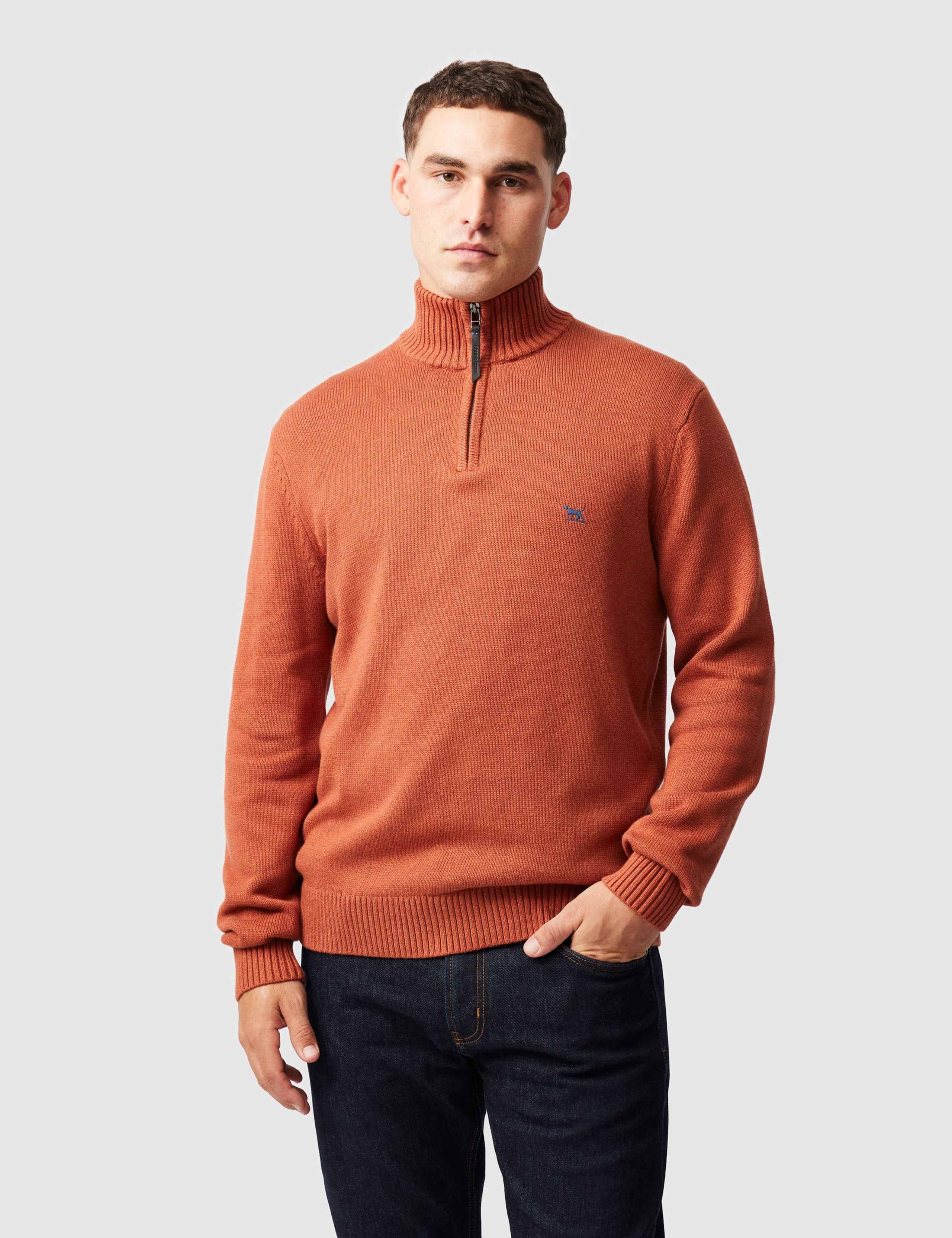 Merrick Bay Pure Cotton Half Zip Jumper
