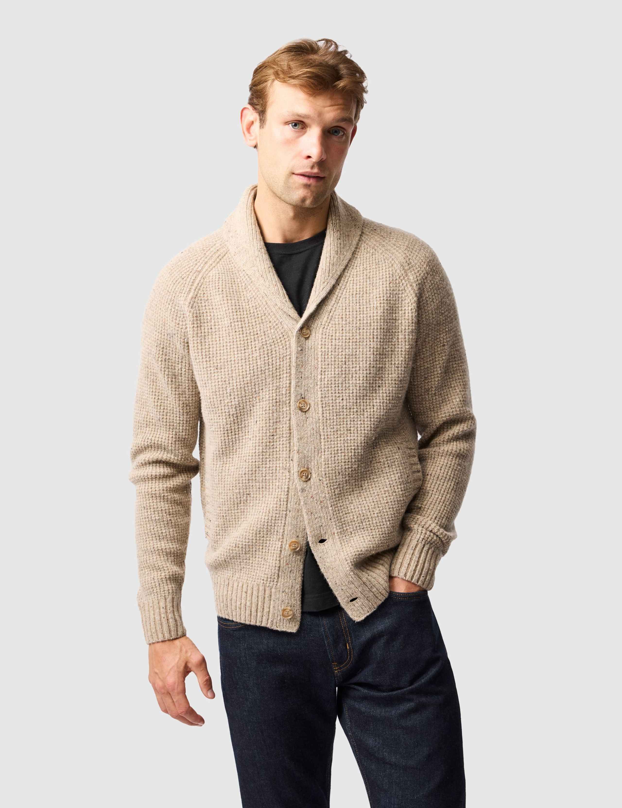 Williamson Wool Rich Shawl Neck Cardigan