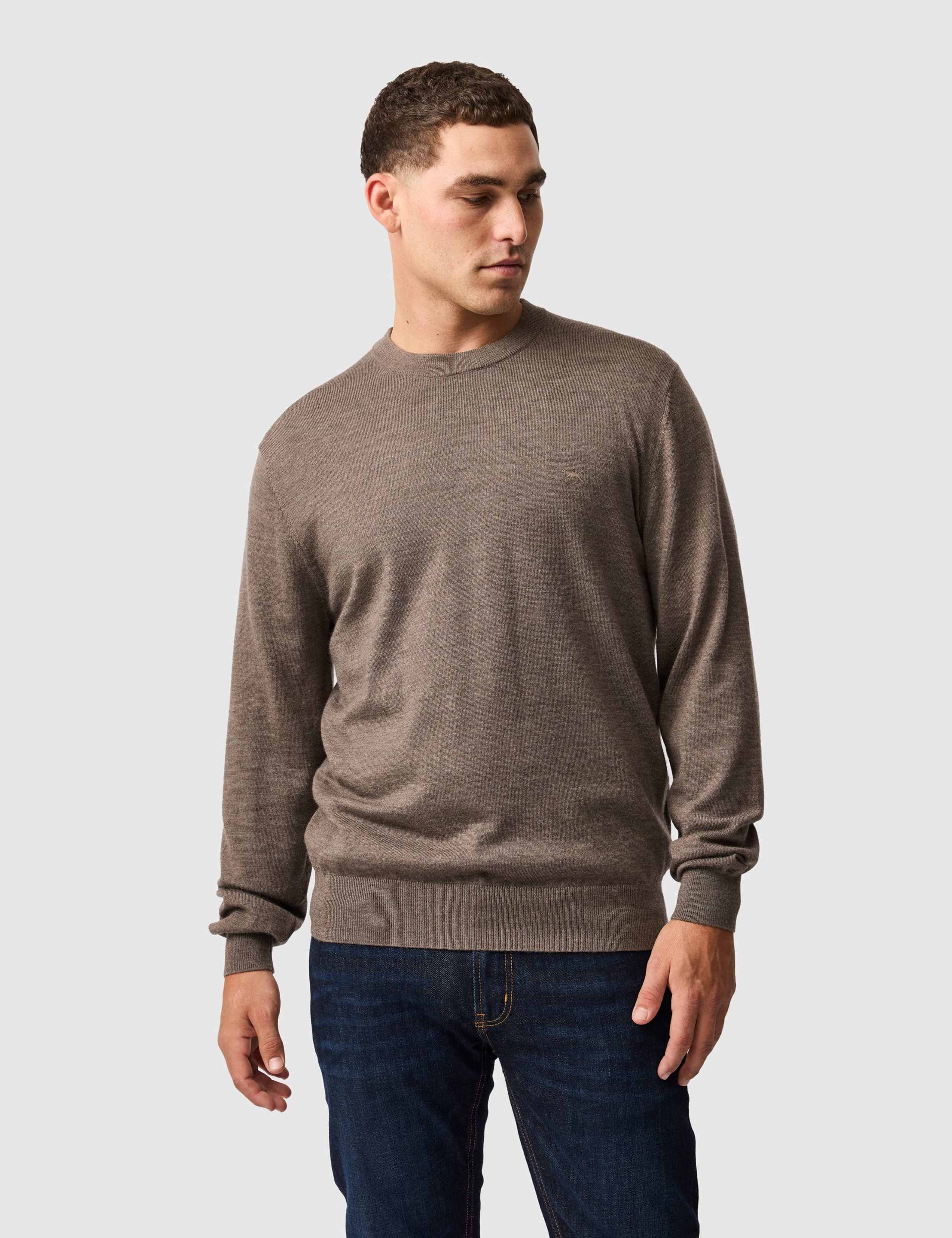 York Bay Pure Wool Crew Neck Jumper