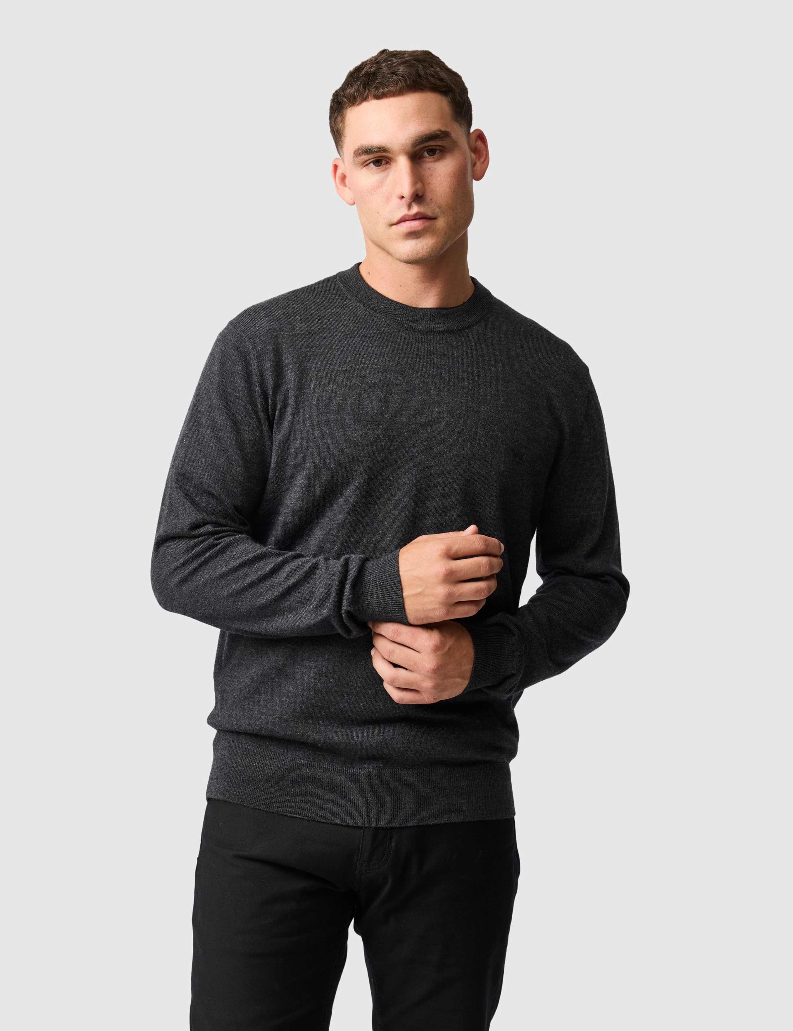 York Bay Pure Wool Crew Neck Jumper