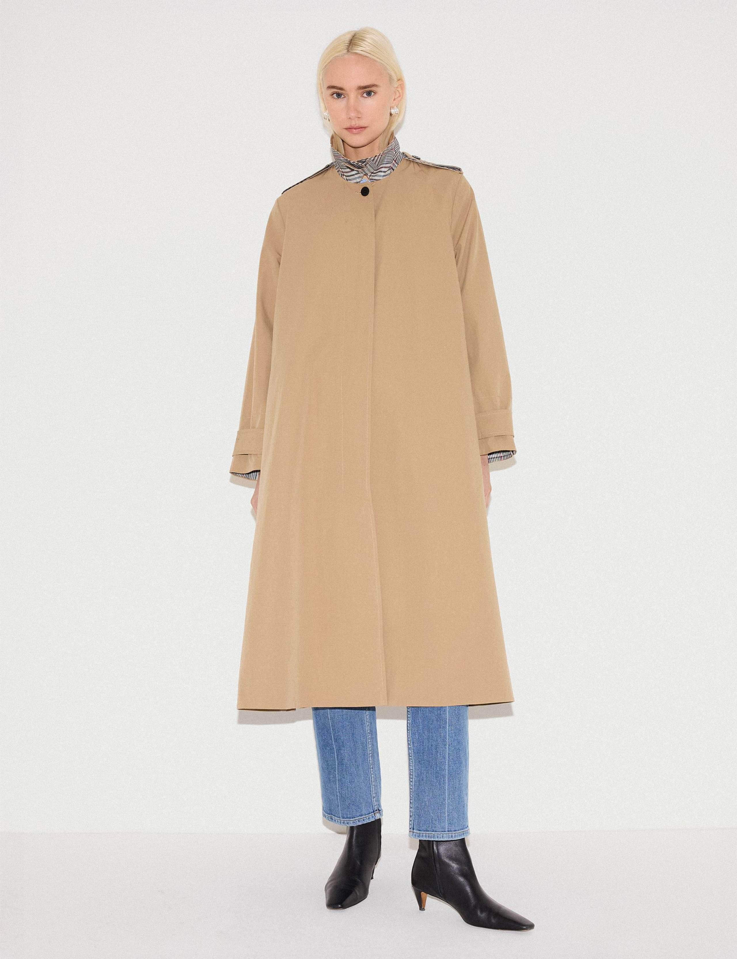Pure Cotton Relaxed Trench Coat