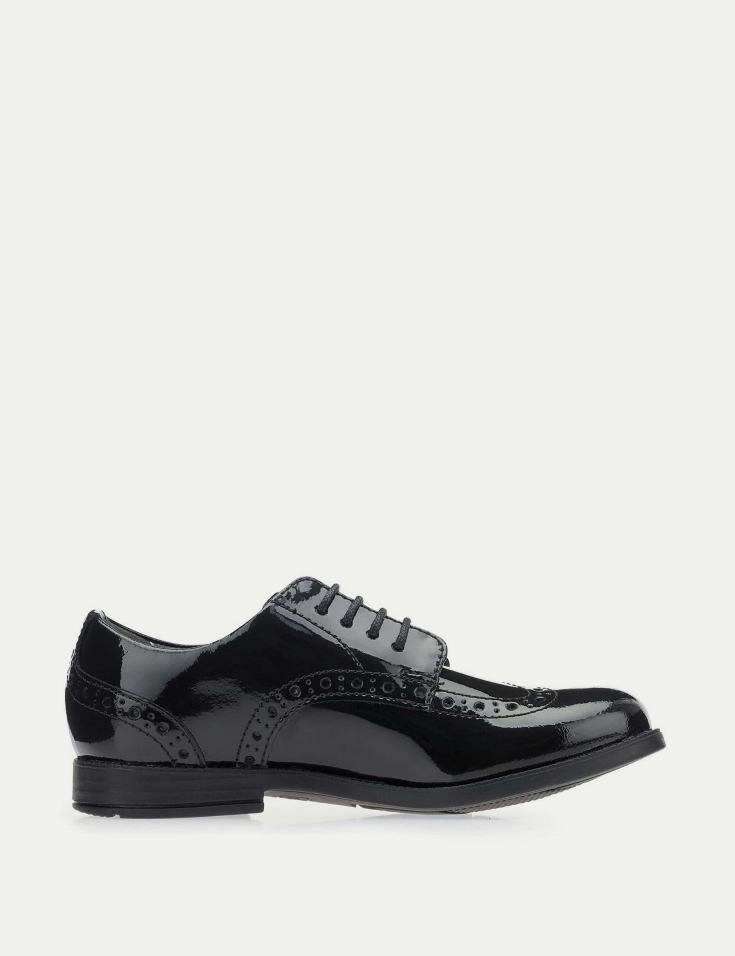 Kids' Patent Brogue School Shoes (5 Large - 9 Large)
