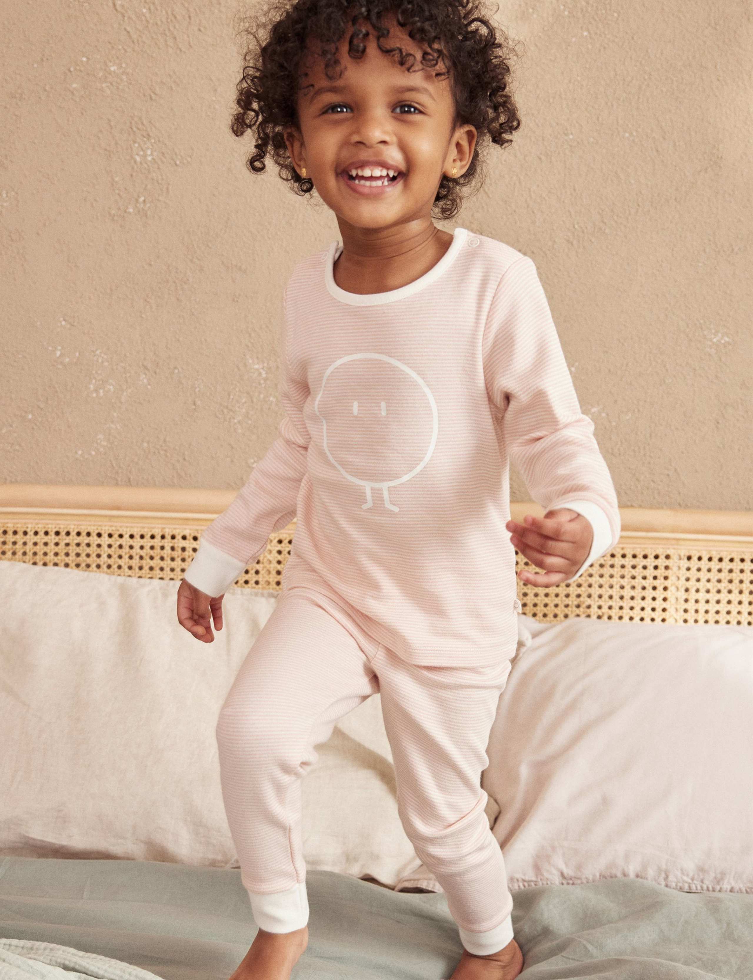 Cotton Blend Striped Pyjamas (6 Mths-6 Yrs)