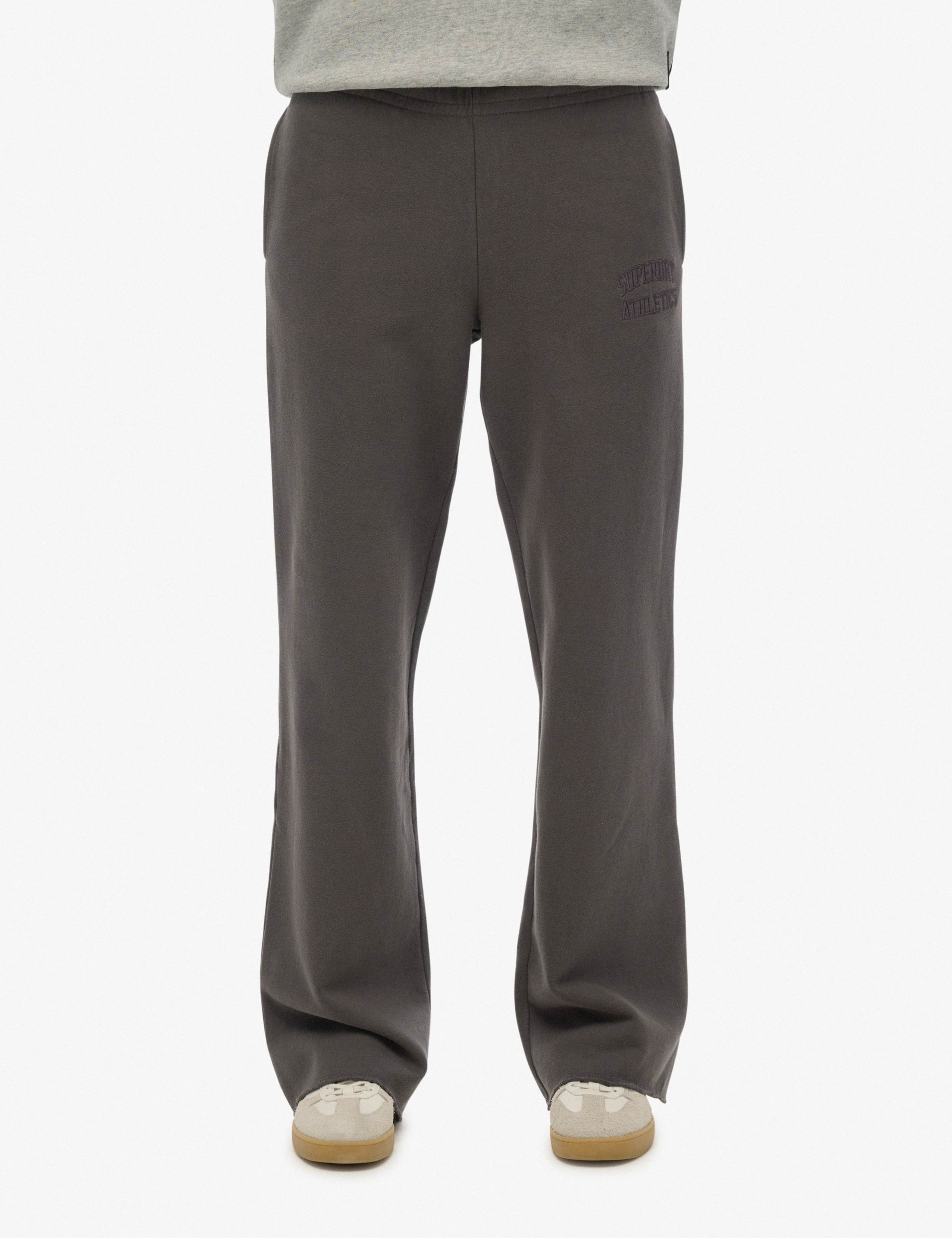 Pure Cotton Embroidered Wide Leg Joggers