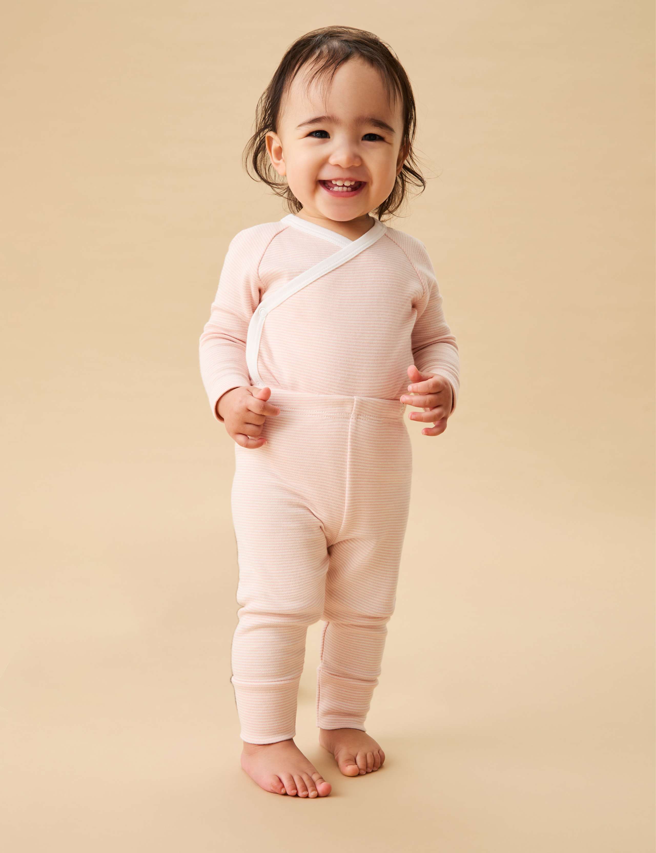 Cotton Blend Cuffed Leggings (0-3 Yrs)