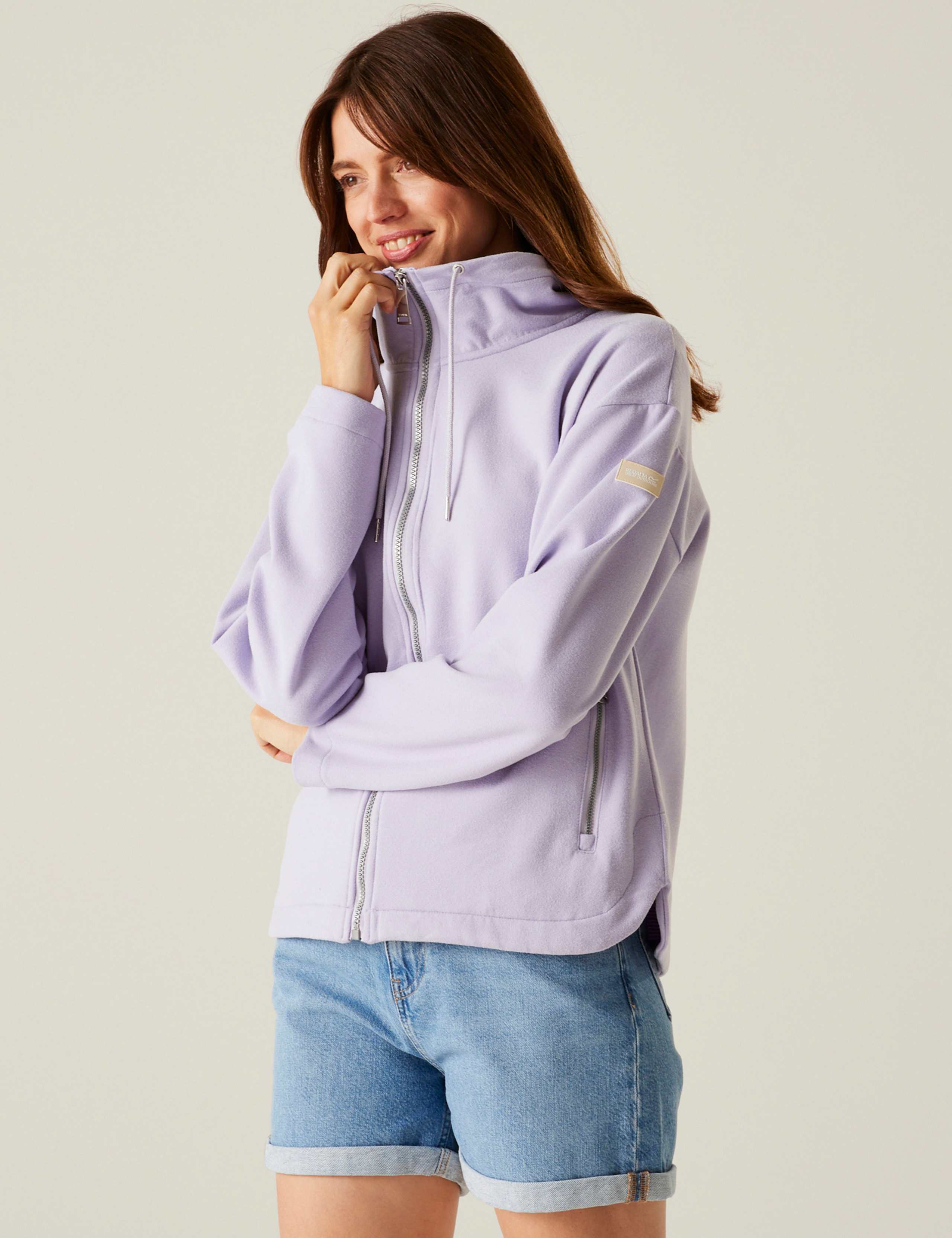 Ashlynn Zip Up Funnel Neck Fleece
