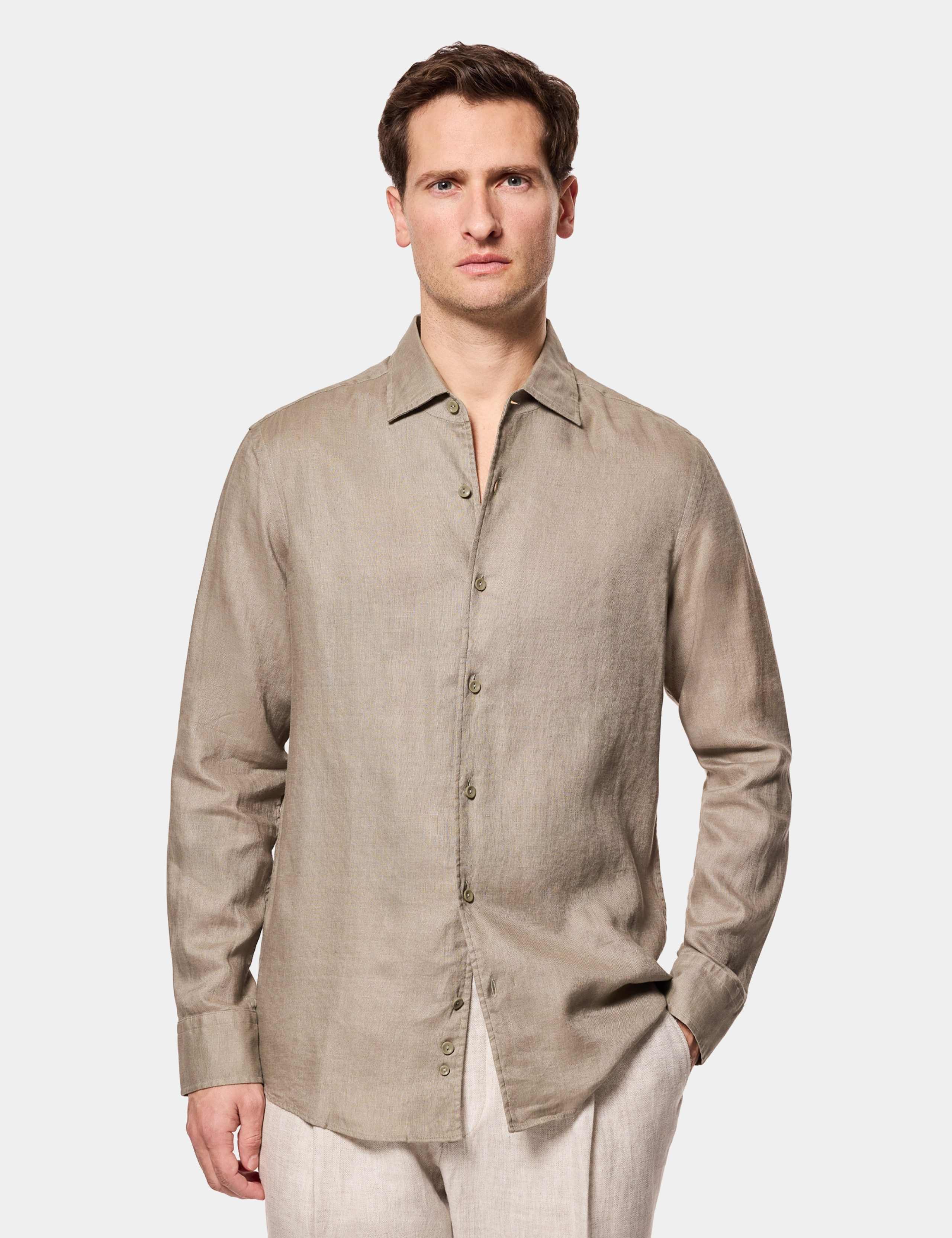 Slim Fit Pure Linen Shirt