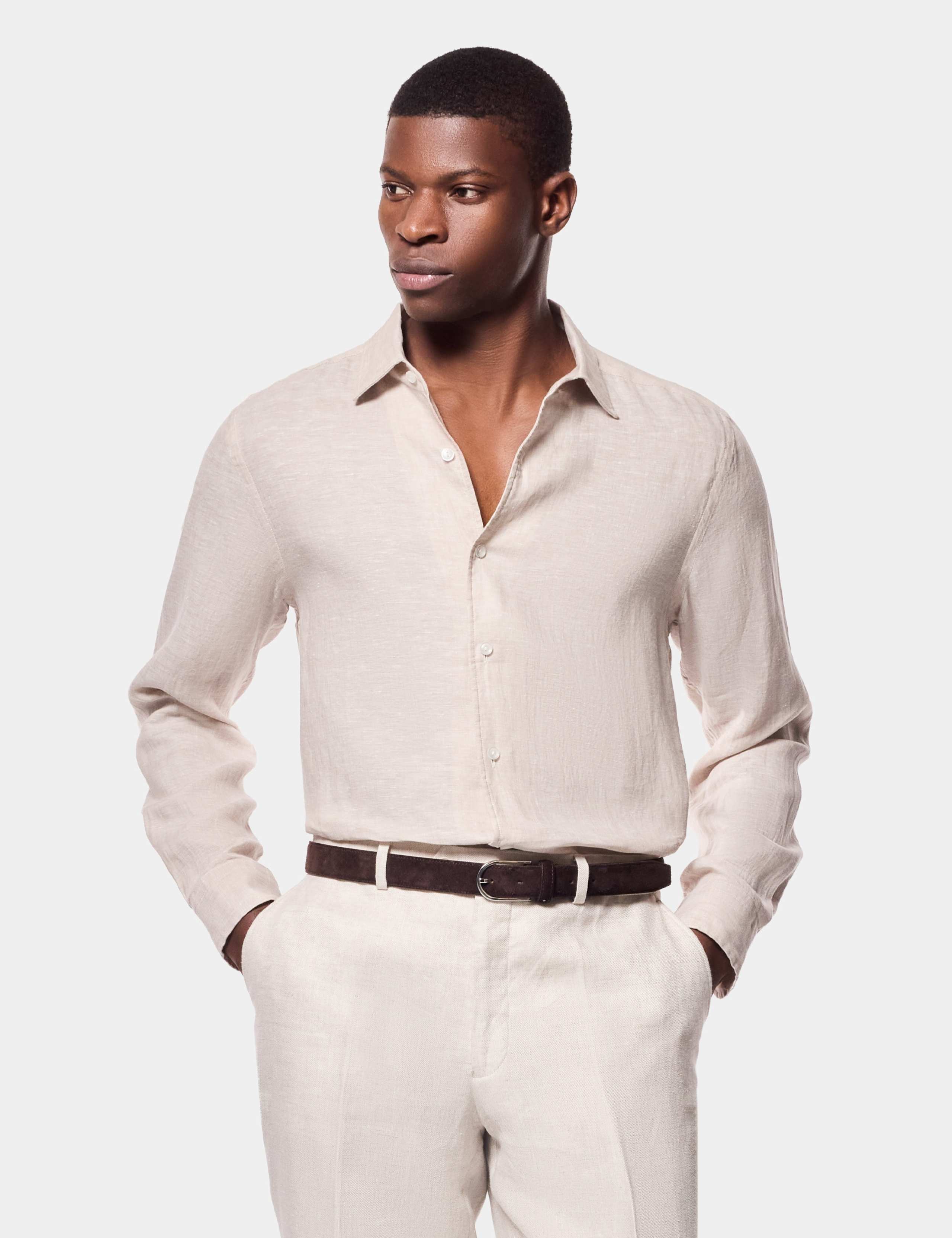 Slim Fit Pure Linen Shirt