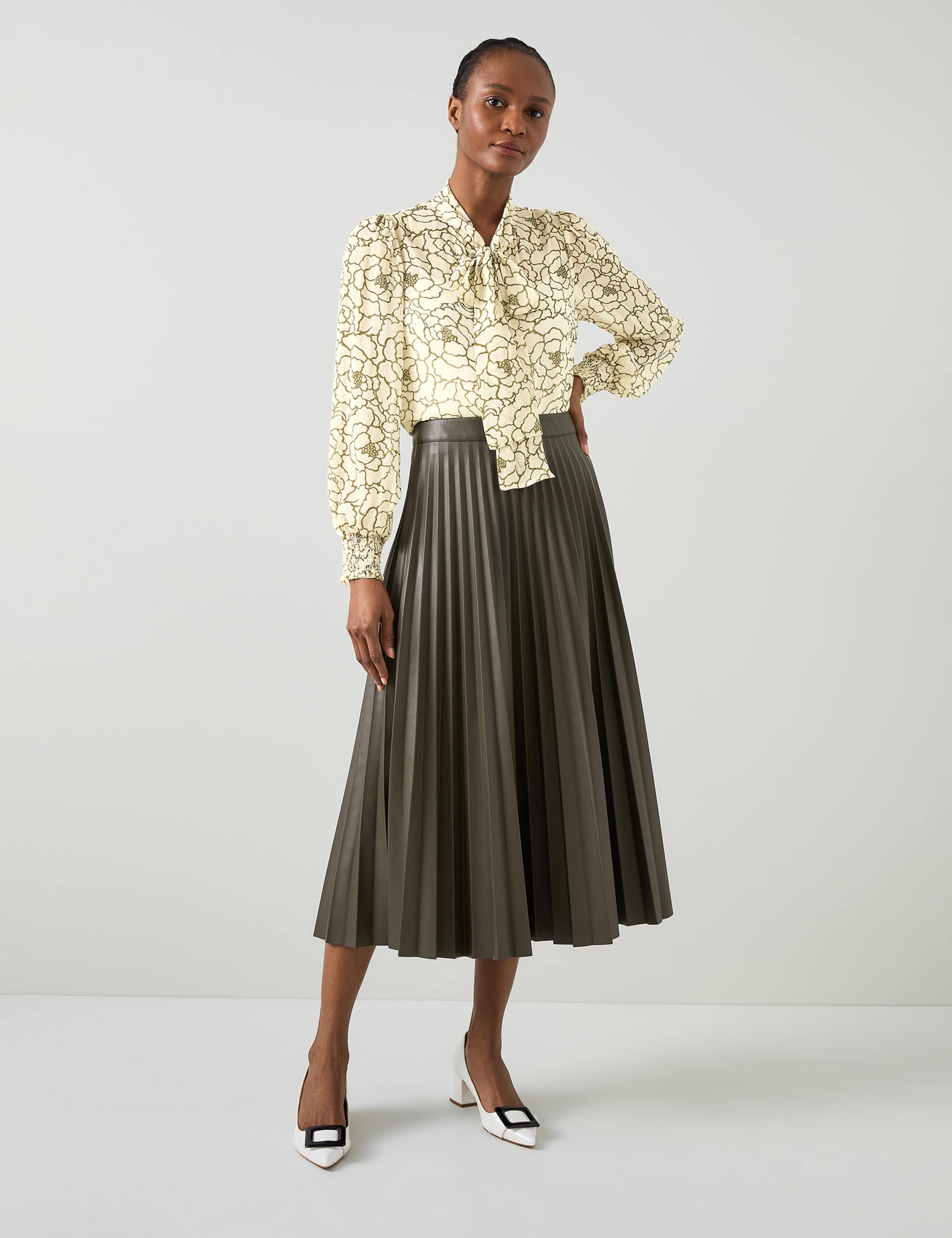 Pure Silk Floral Blouse