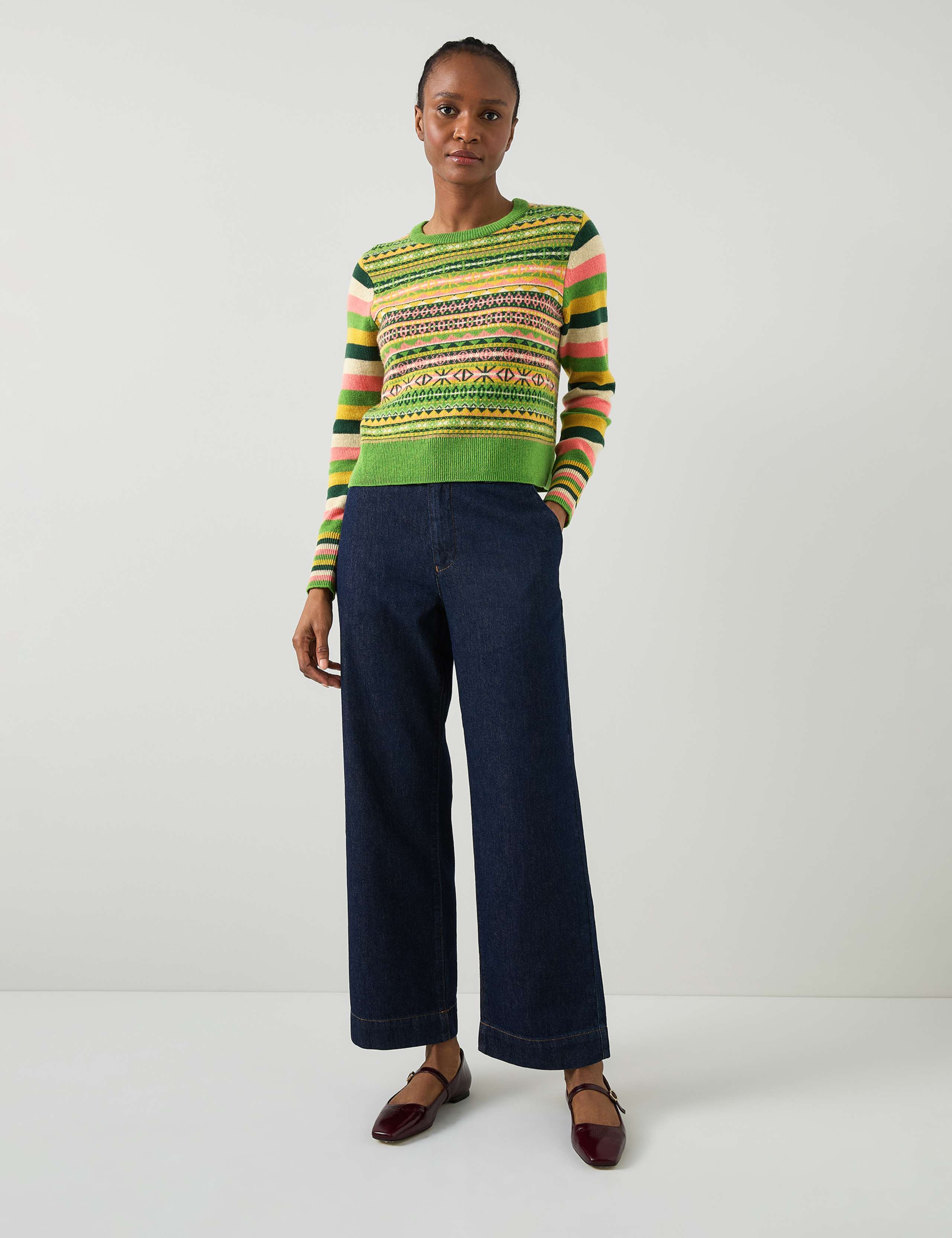 Josephine Wool Rich Striped Knitted Top