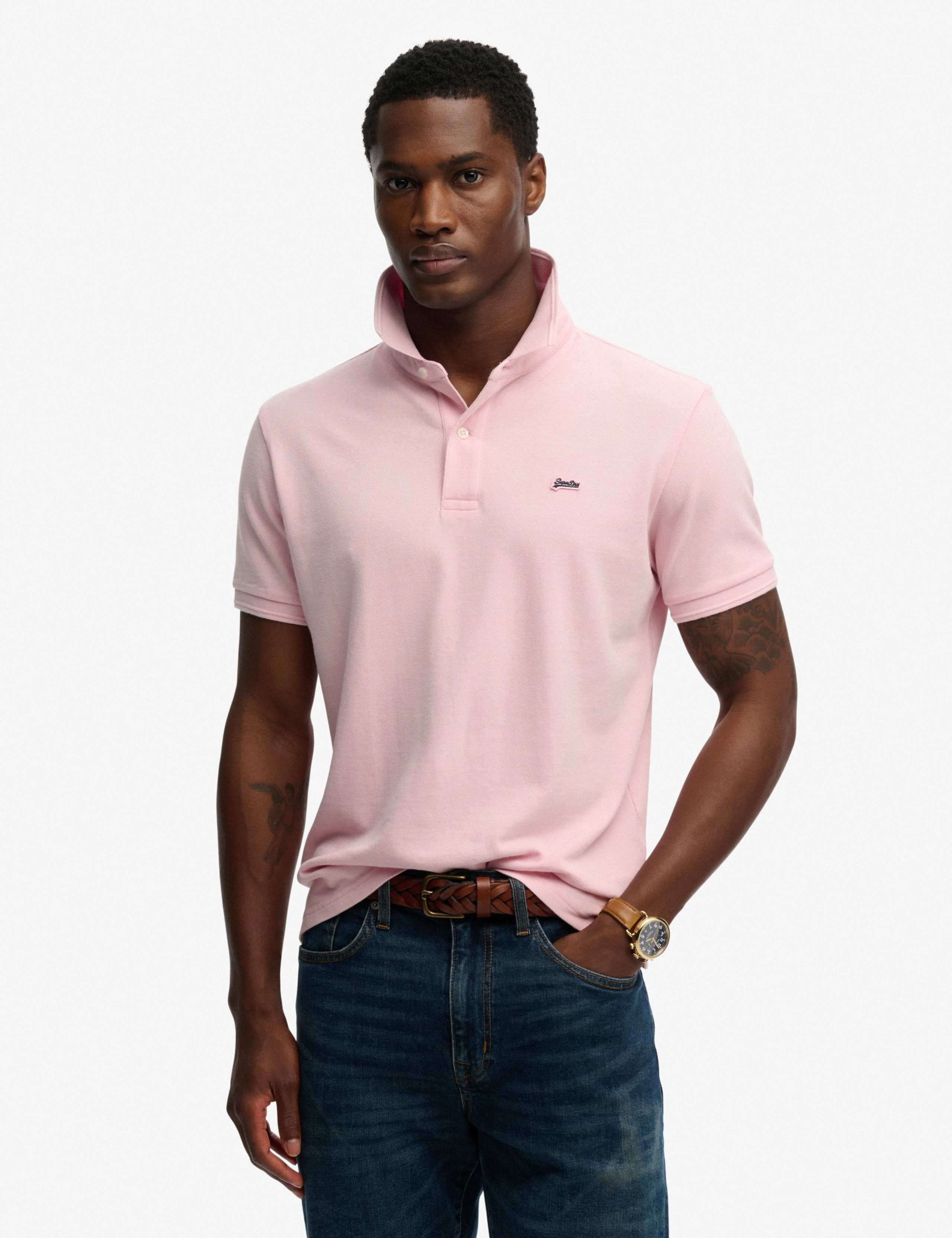Pure Cotton Pique Polo Shirt