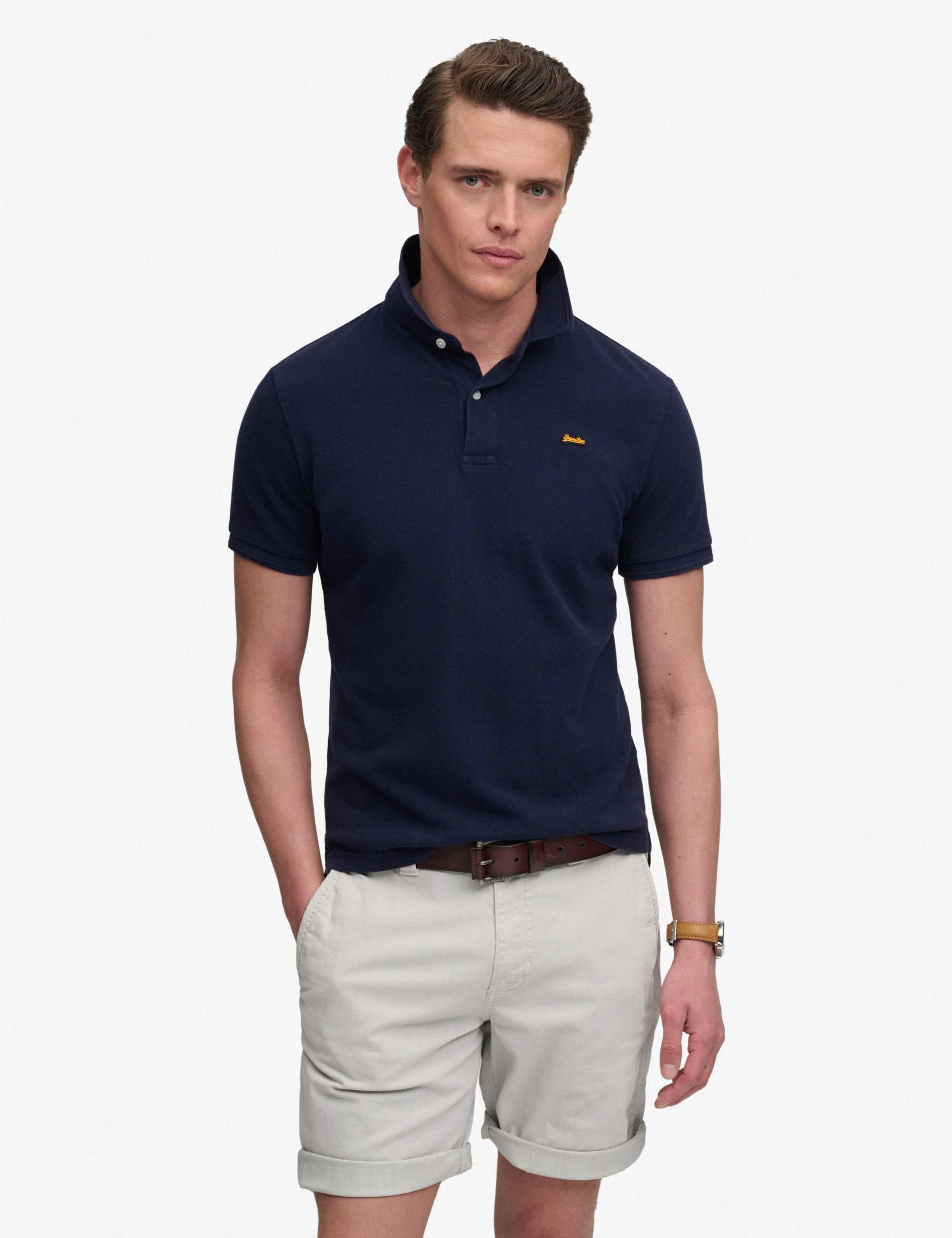 Pure Cotton Pique Polo Shirt