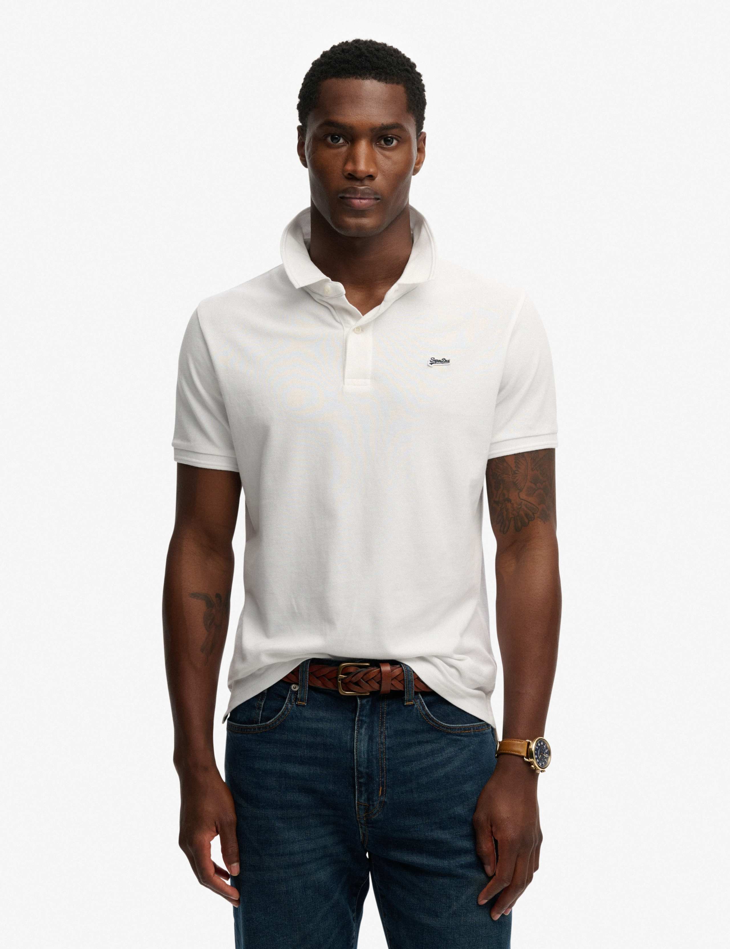 Pure Cotton Pique Polo Shirt