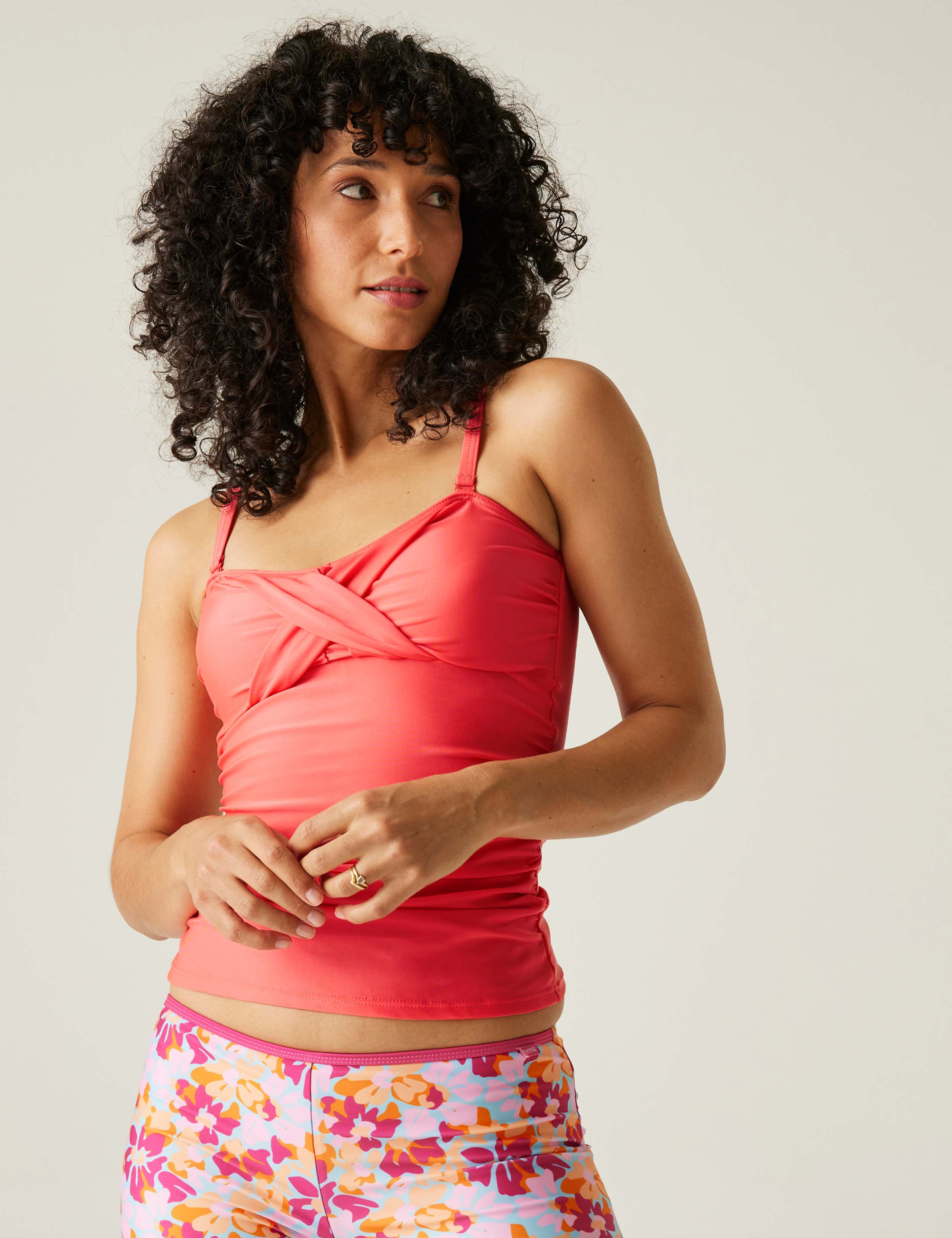Aceana III Twist Front Bandeau Tankini Top