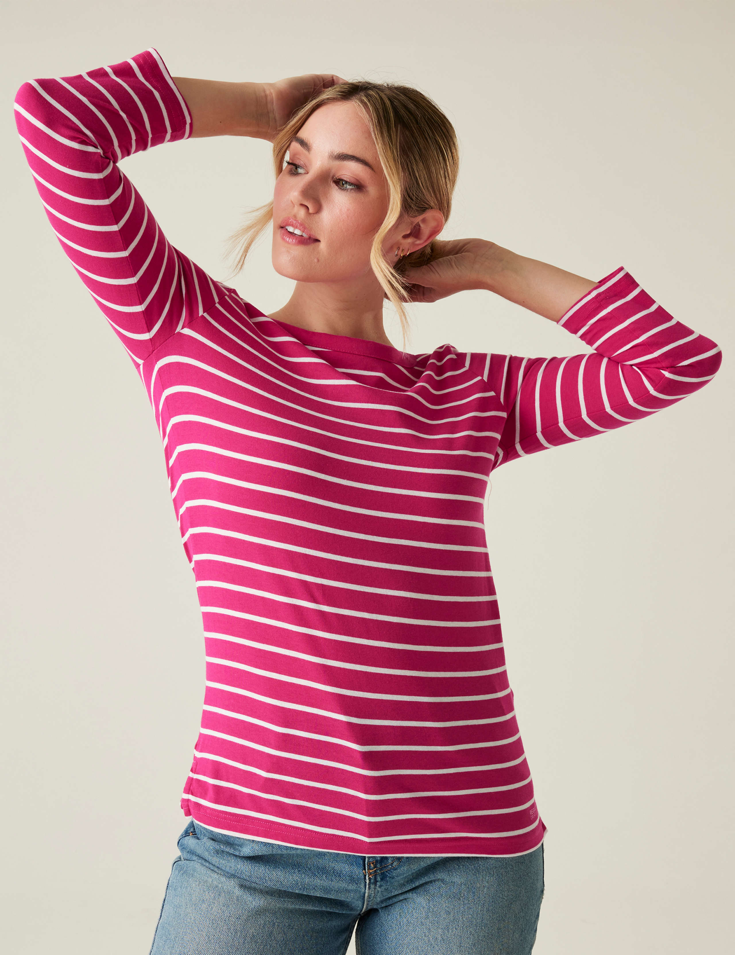 Baylette II Cotton Rich Striped Top