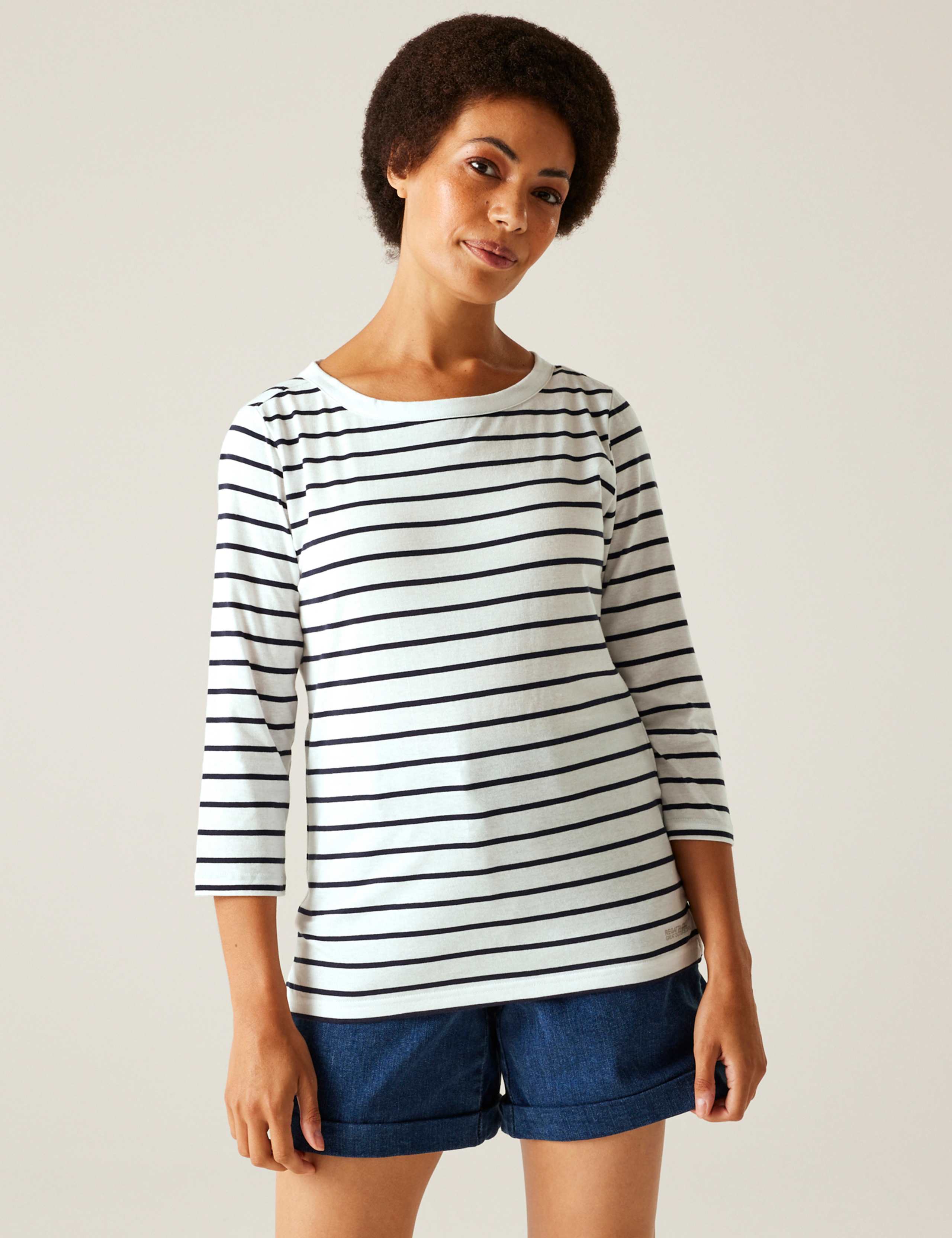 Baylette II Cotton Rich Striped Top