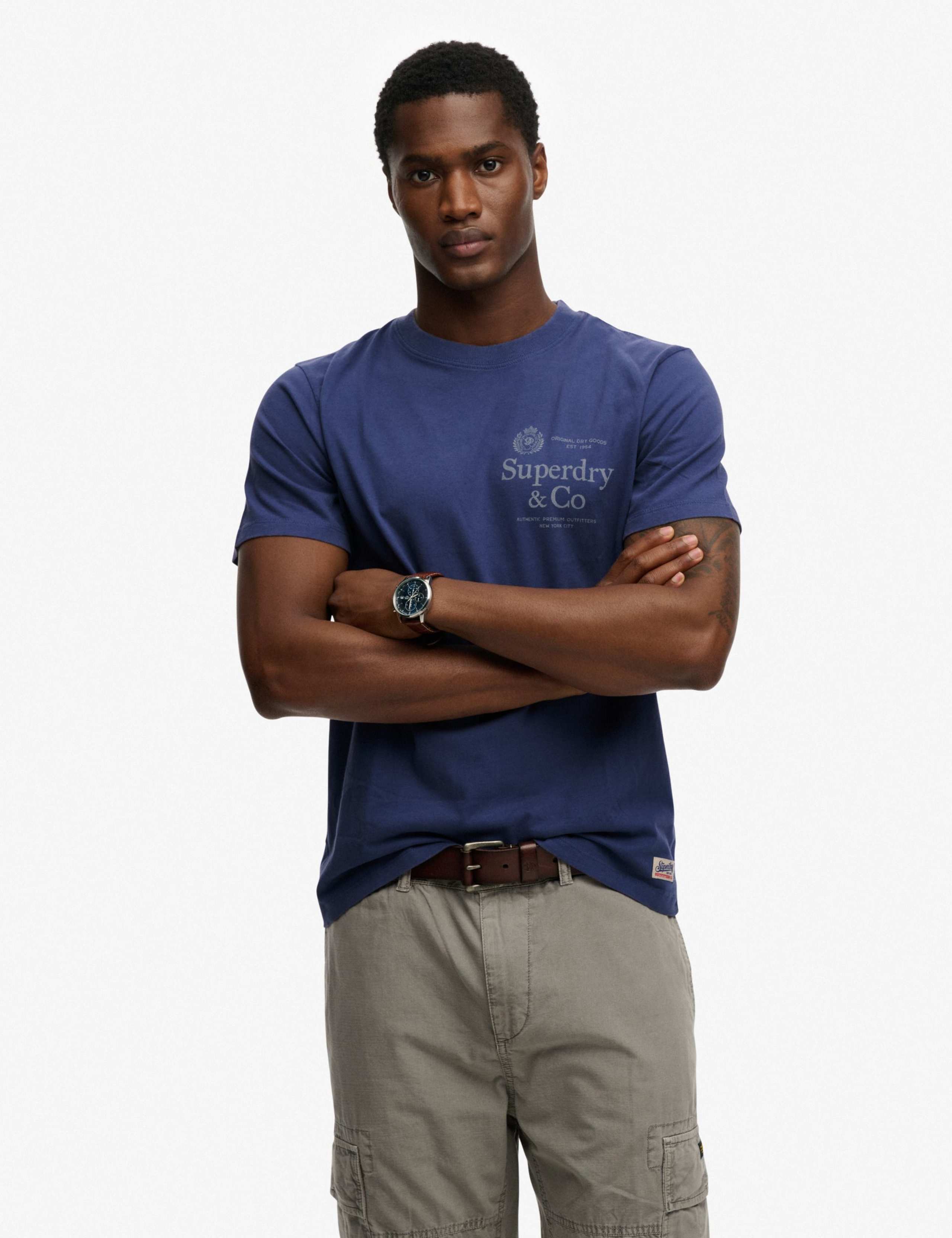 Pure Cotton Graphic Crew Neck T-Shirt