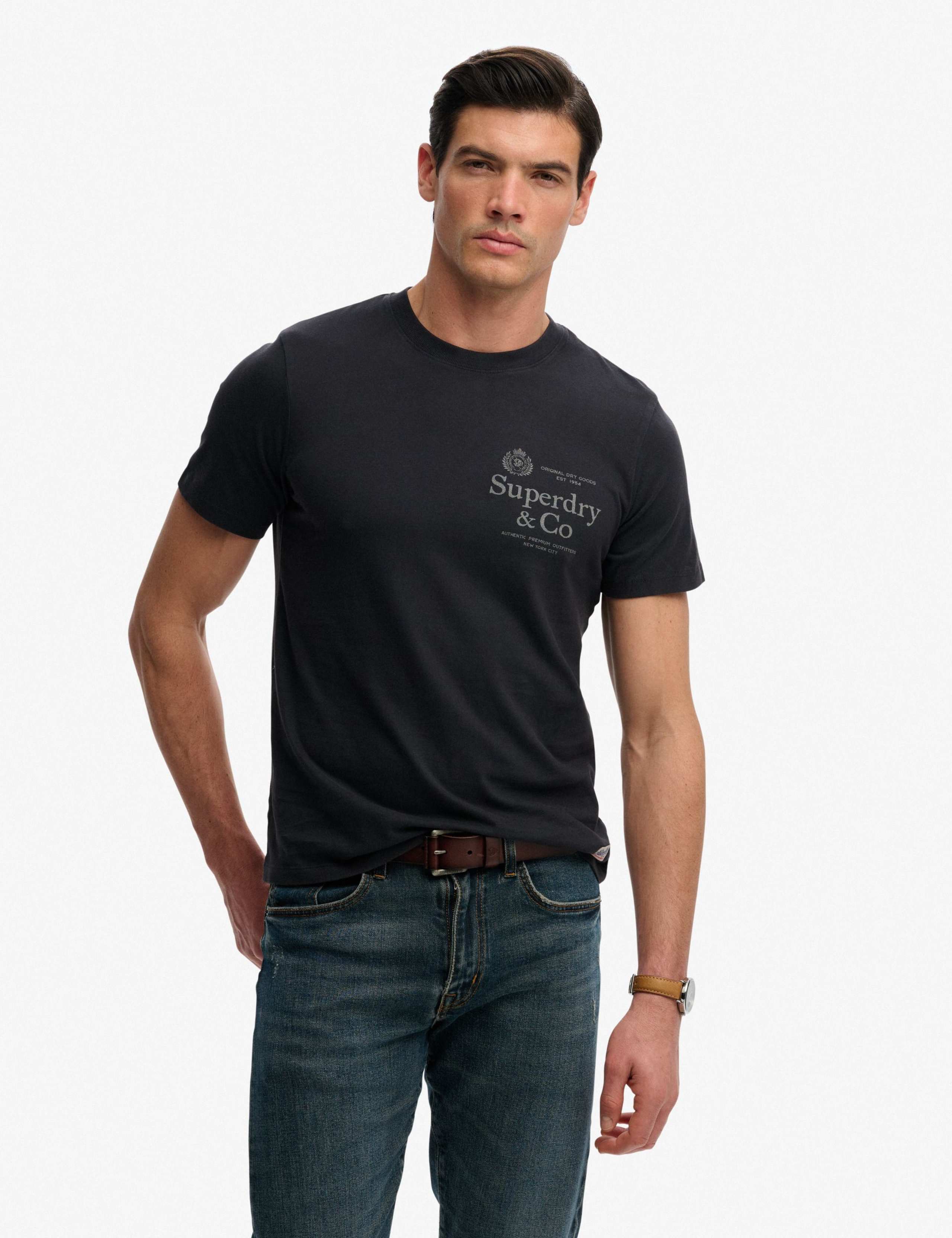 Pure Cotton Graphic Crew Neck T-Shirt