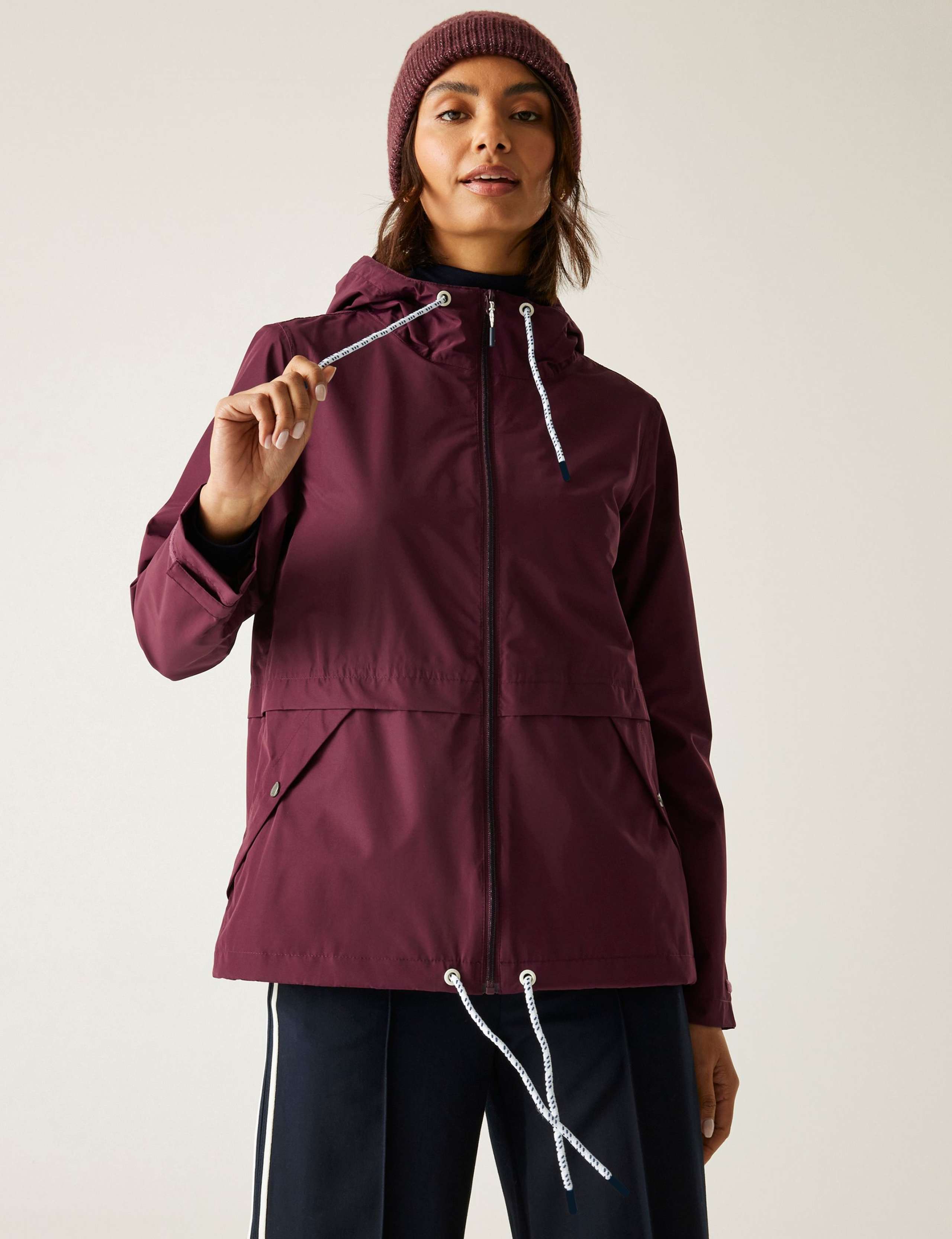 Bayletta II Waterproof Striped Raincoat