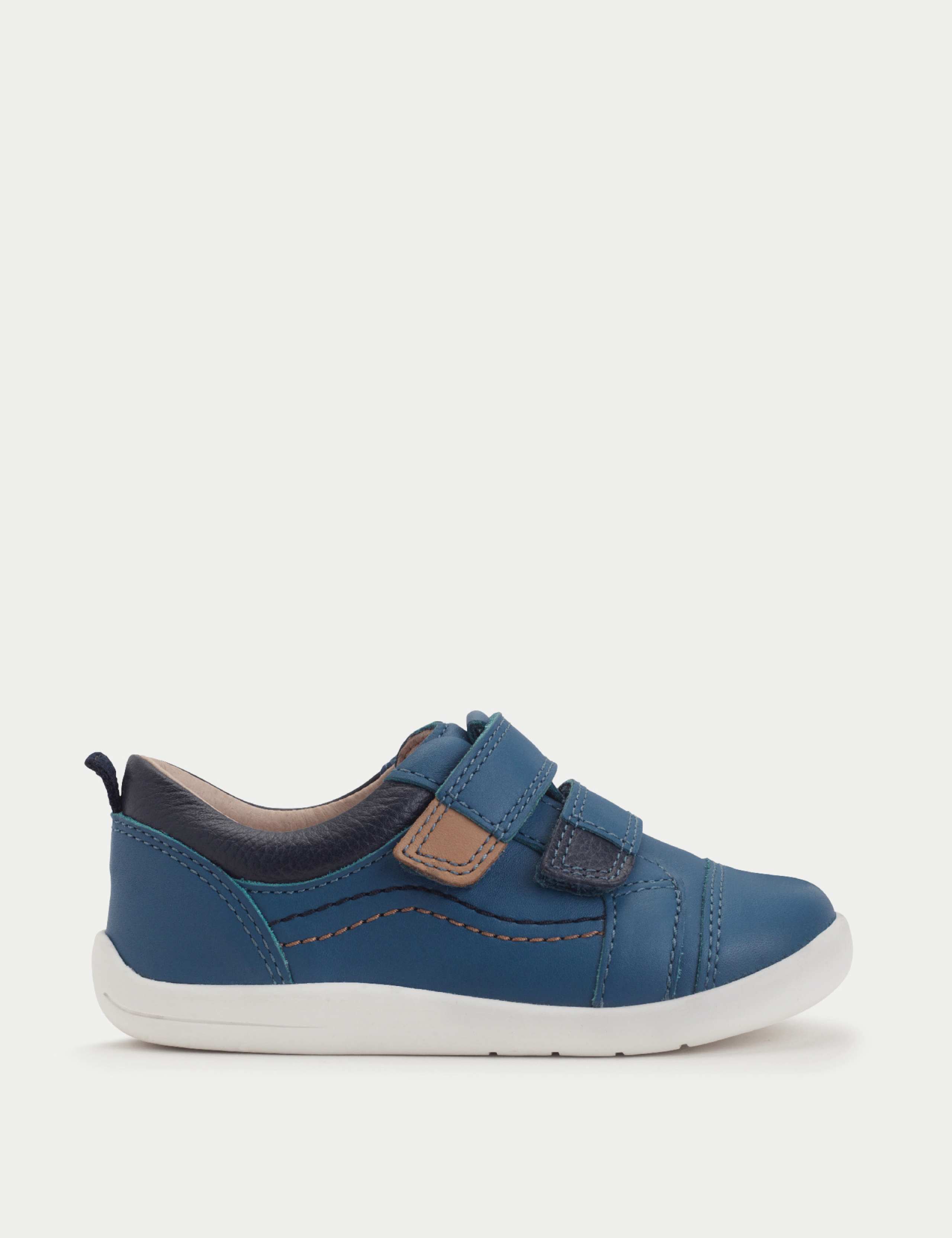 Kids' Leather Riptape Shoes (4 Small - 8 Small)