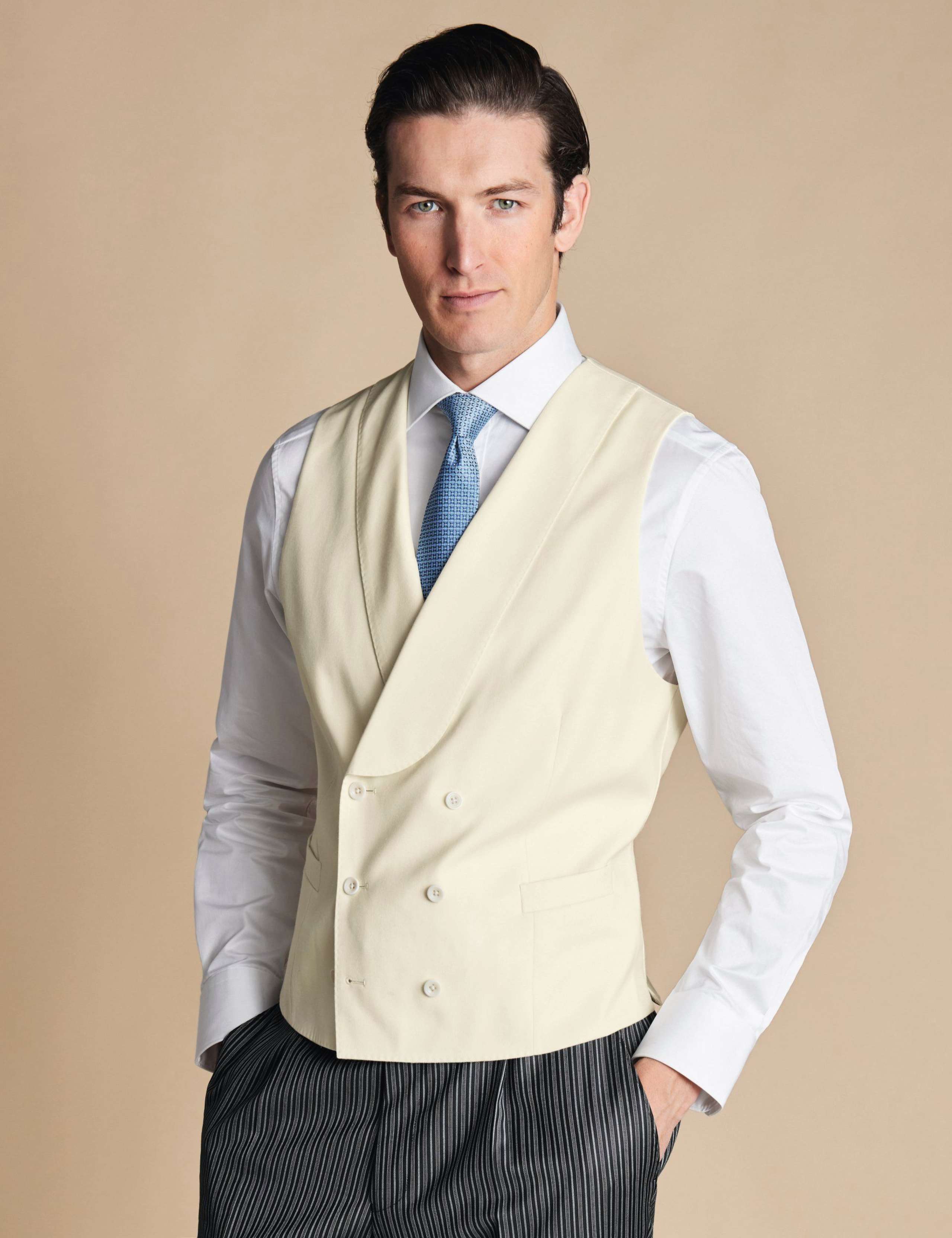Pure Wool Double Breasted Waistcoat
