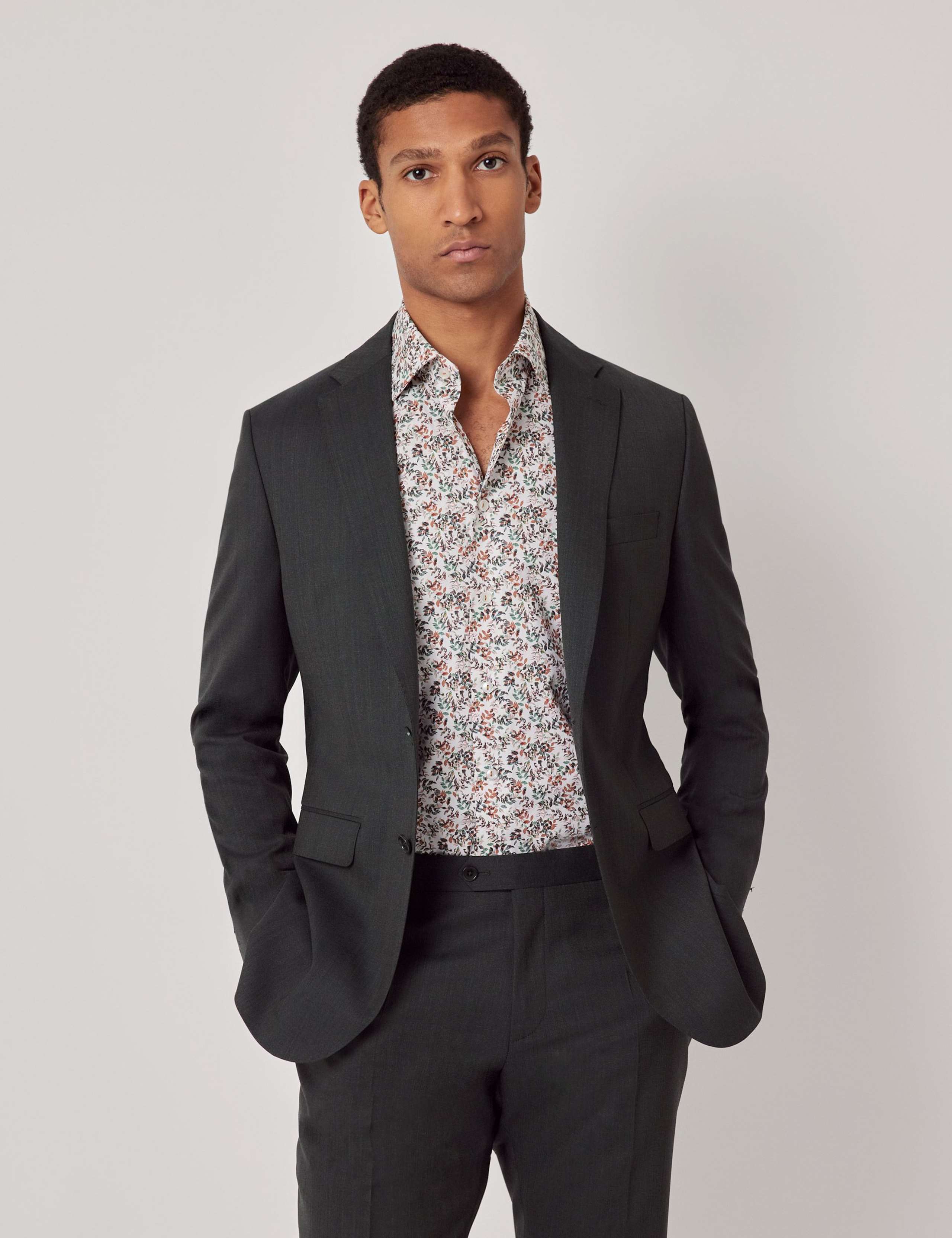 Slim Fit Pure Wool Suit Jacket