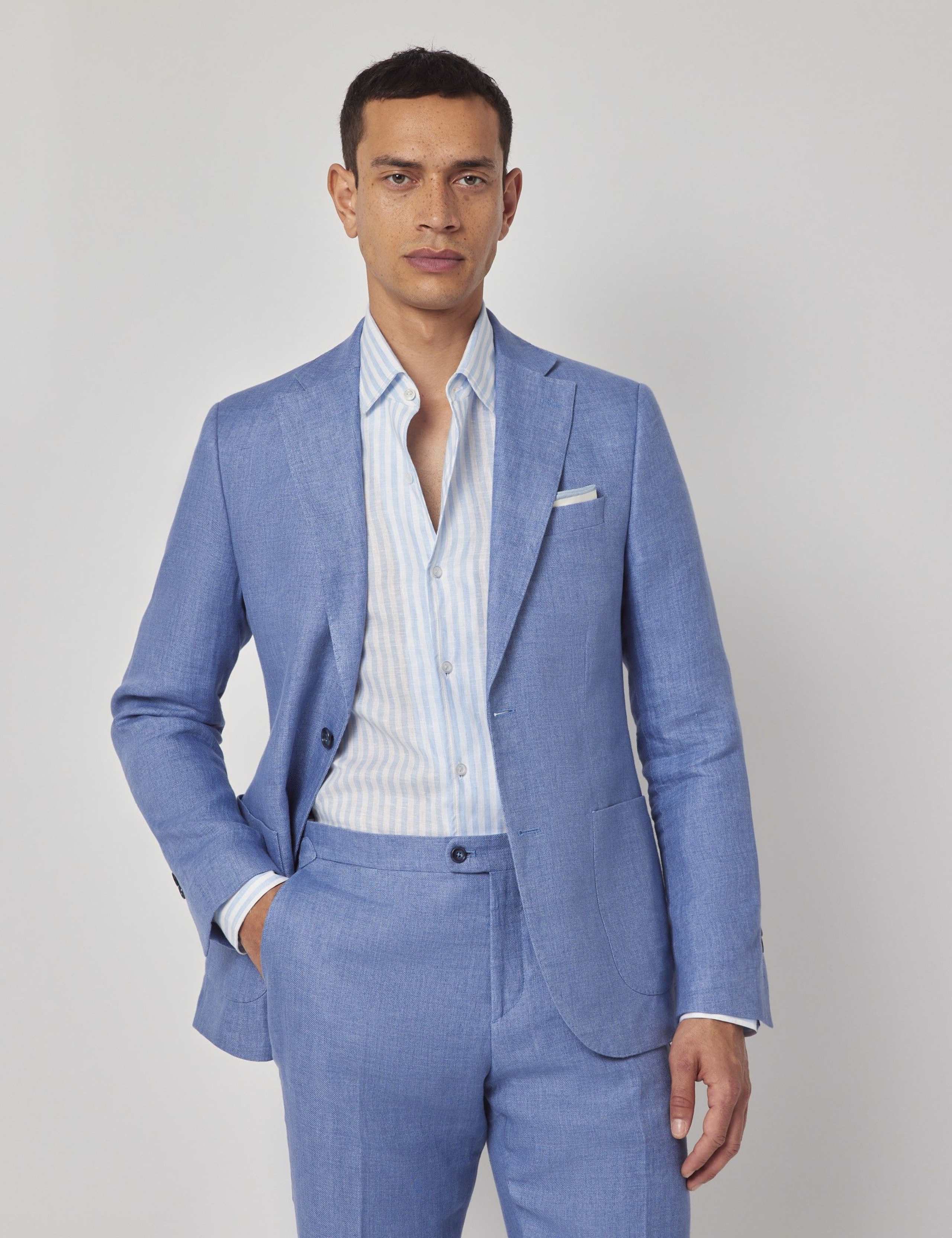 Slim Fit Pure Linen Suit Jacket