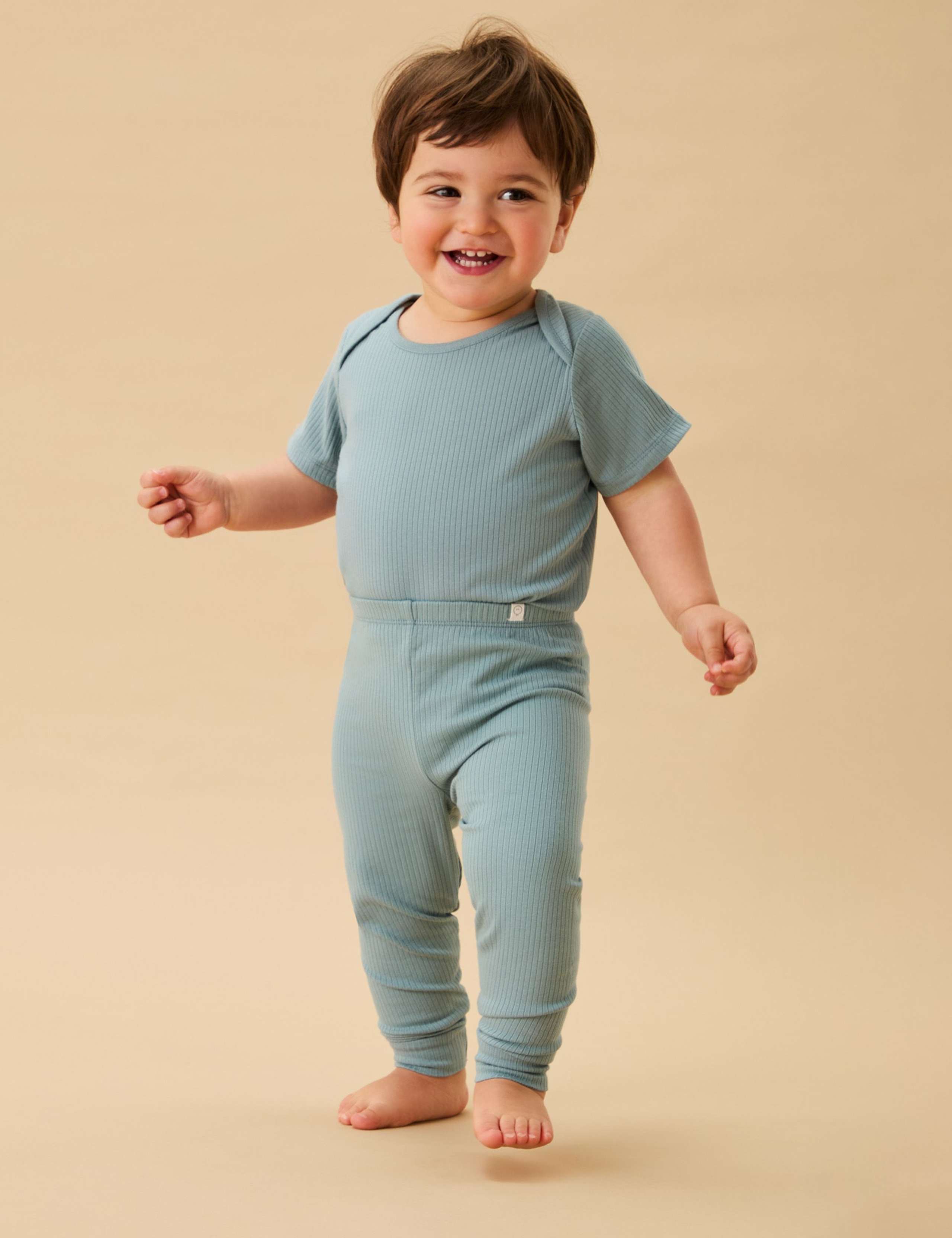 Comfy Ribbed Joggers (0-6 Yrs)