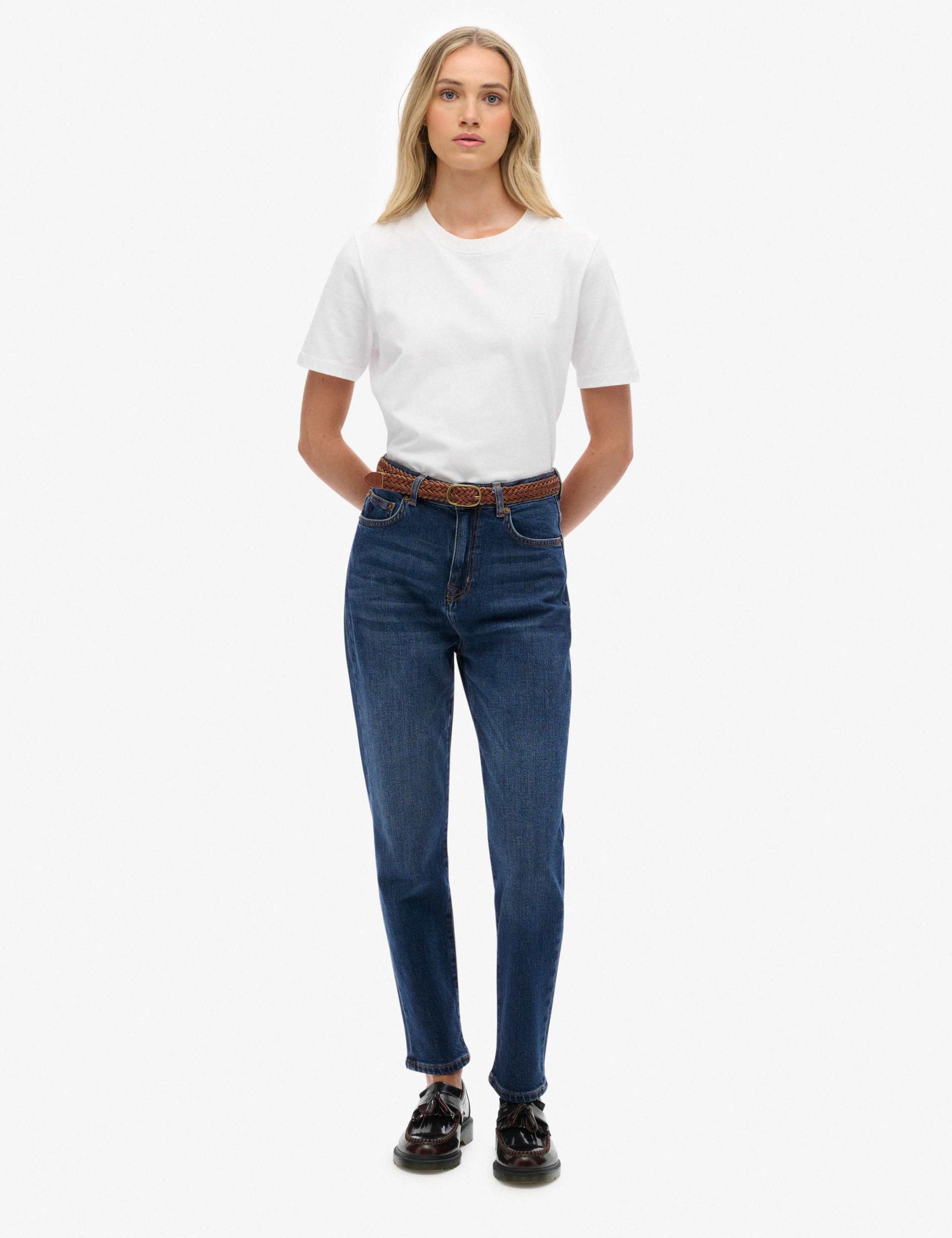 Mom High Waisted Slim Fit Jeans