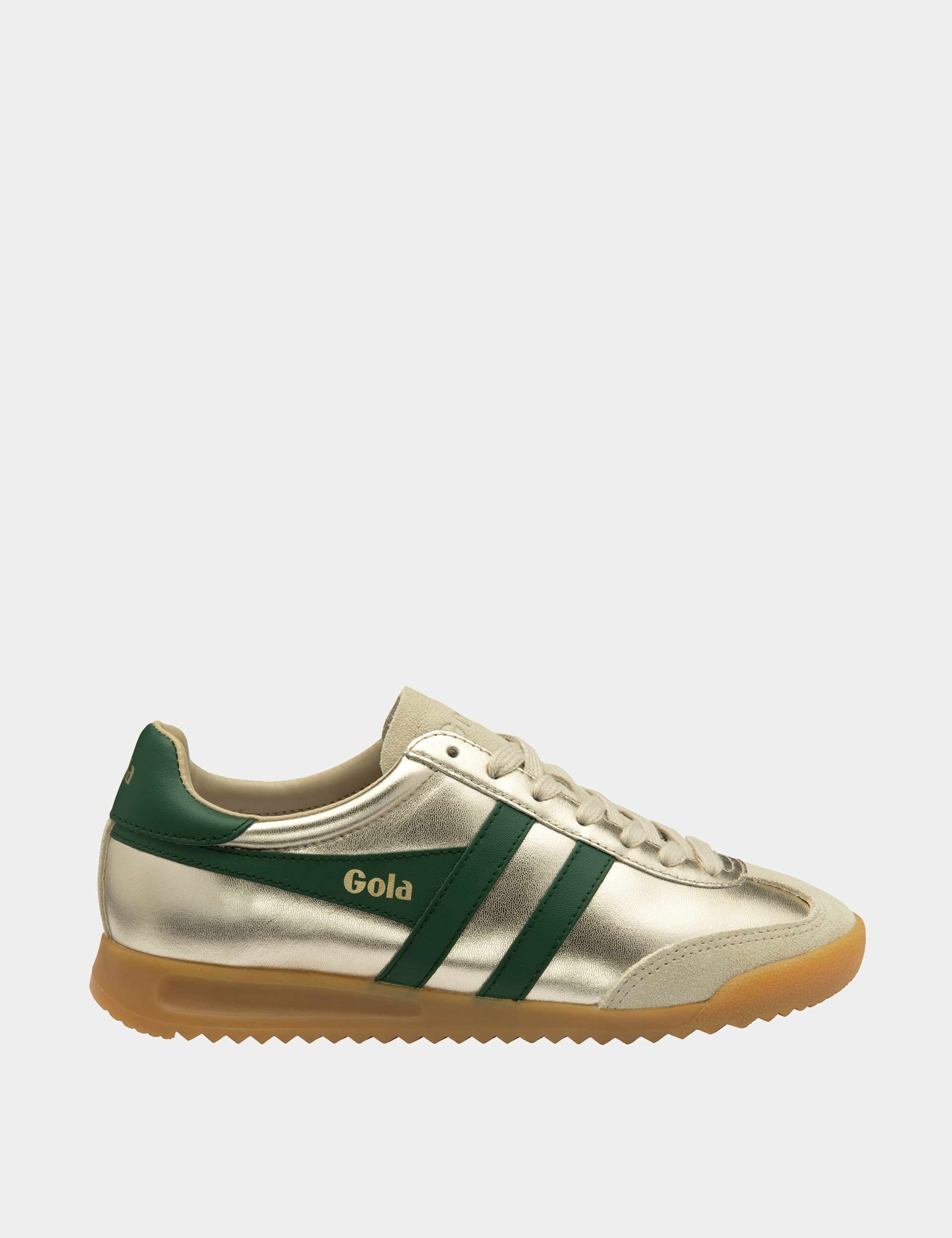 Torpedo Glimmer Leather Metallic Trainers