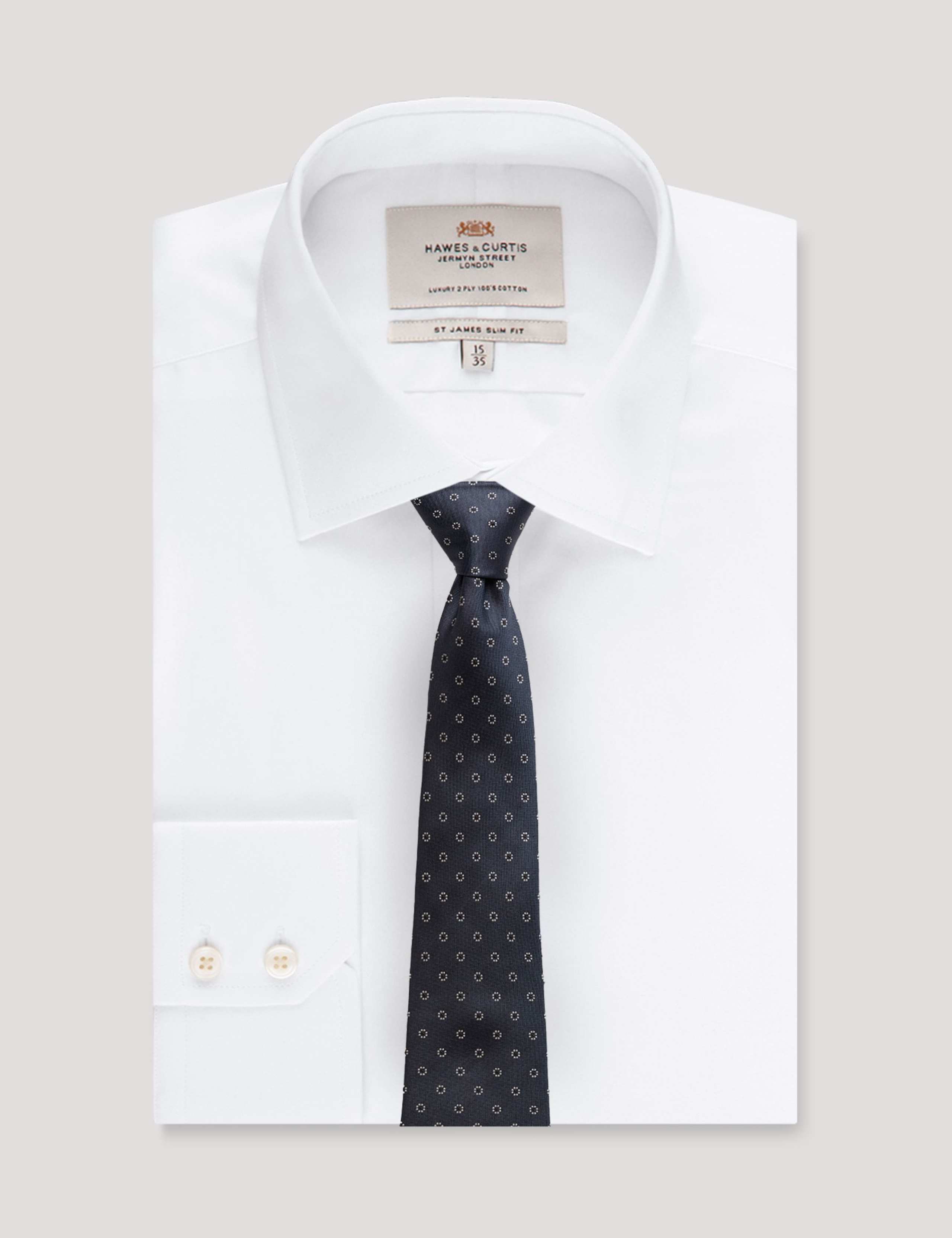 Floral Geometric Pure Silk Tie