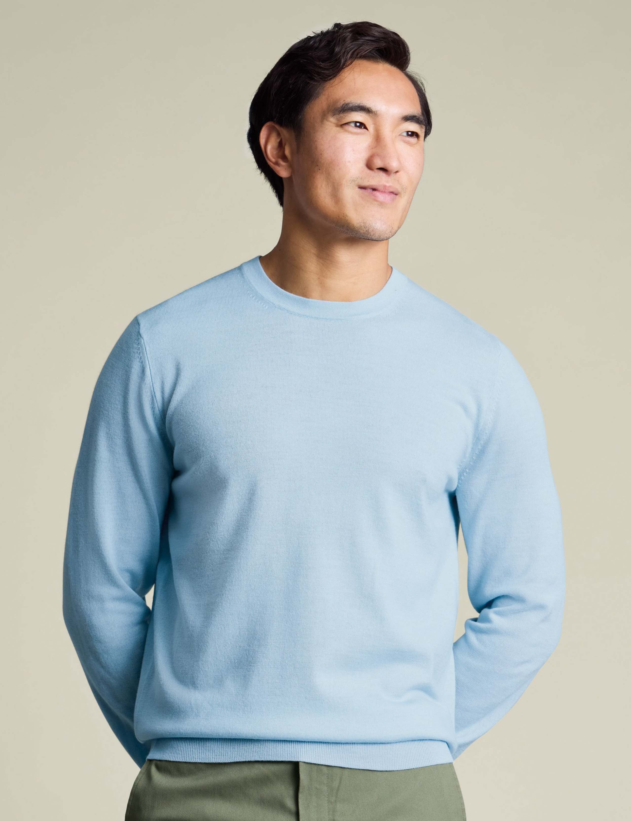 Pure Merino Wool Crew Neck Jumper
