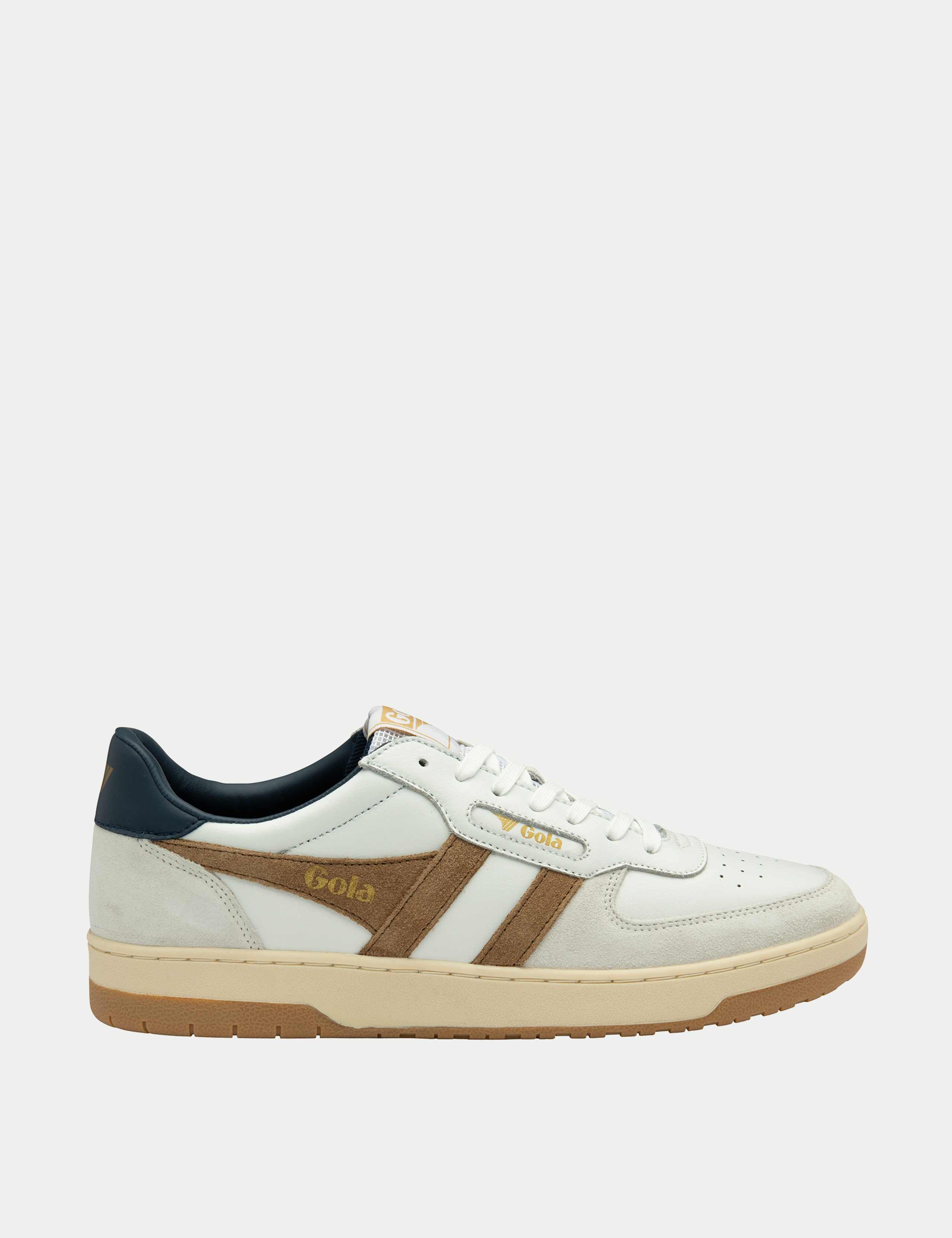 Hawk Leather Colour Block Trainers